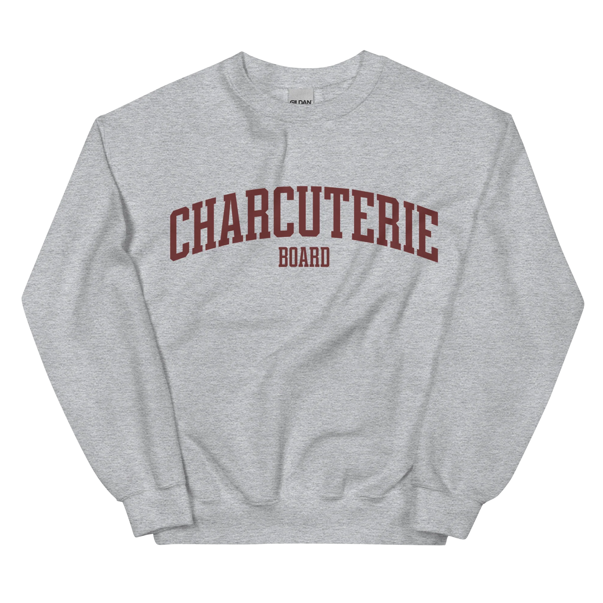 Charcuterie Board Foodie Varsity Sweatshirt - Image 4