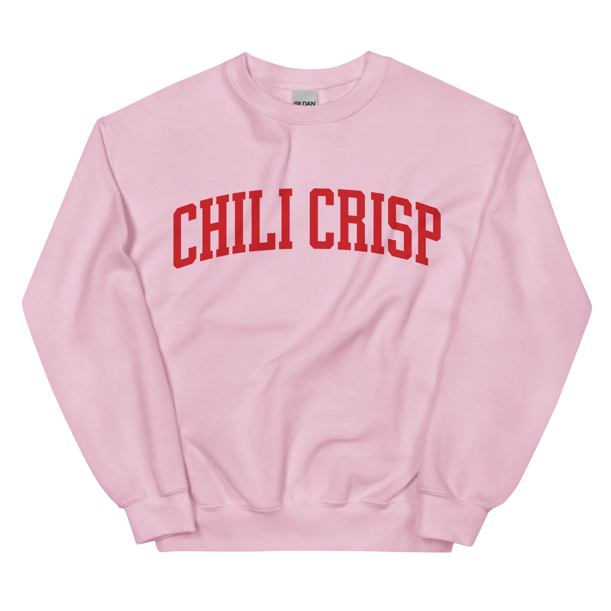 Chili Crisp Sauce Condiment Varsity Sweatshirt - Image 3