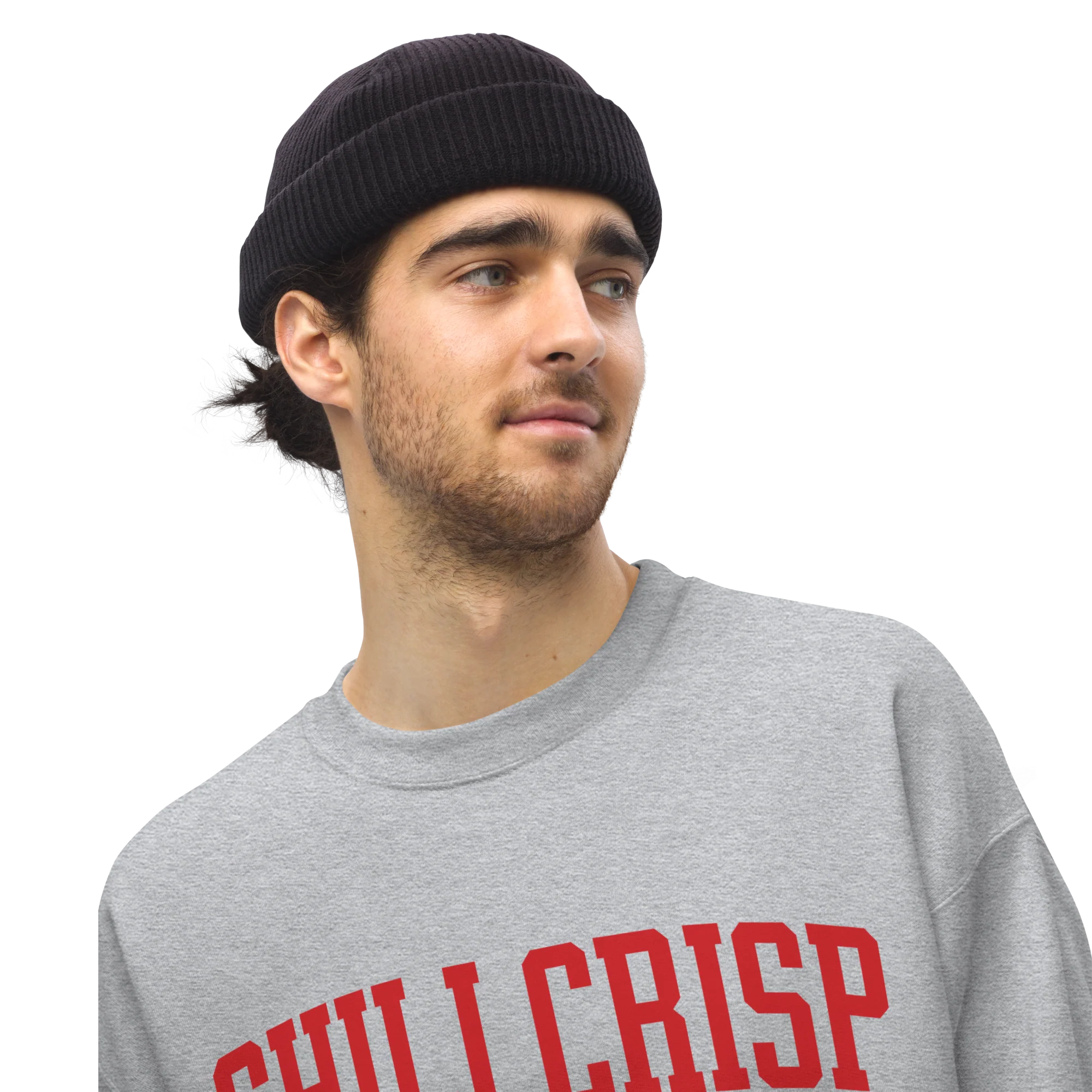Chili Crisp Sauce Condiment Varsity Sweatshirt - Image 7