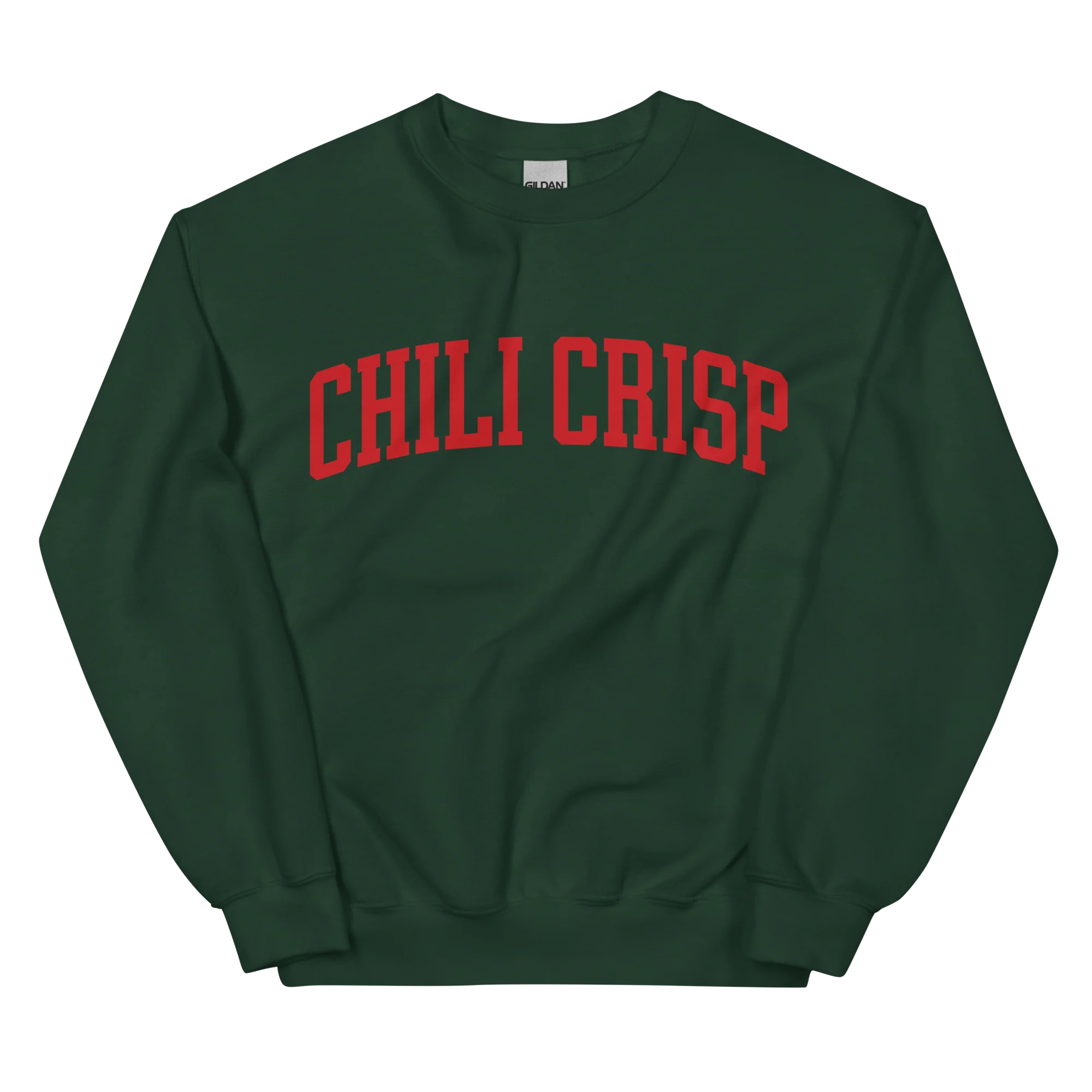 Chili Crisp Sauce Condiment Varsity Sweatshirt - Image 8