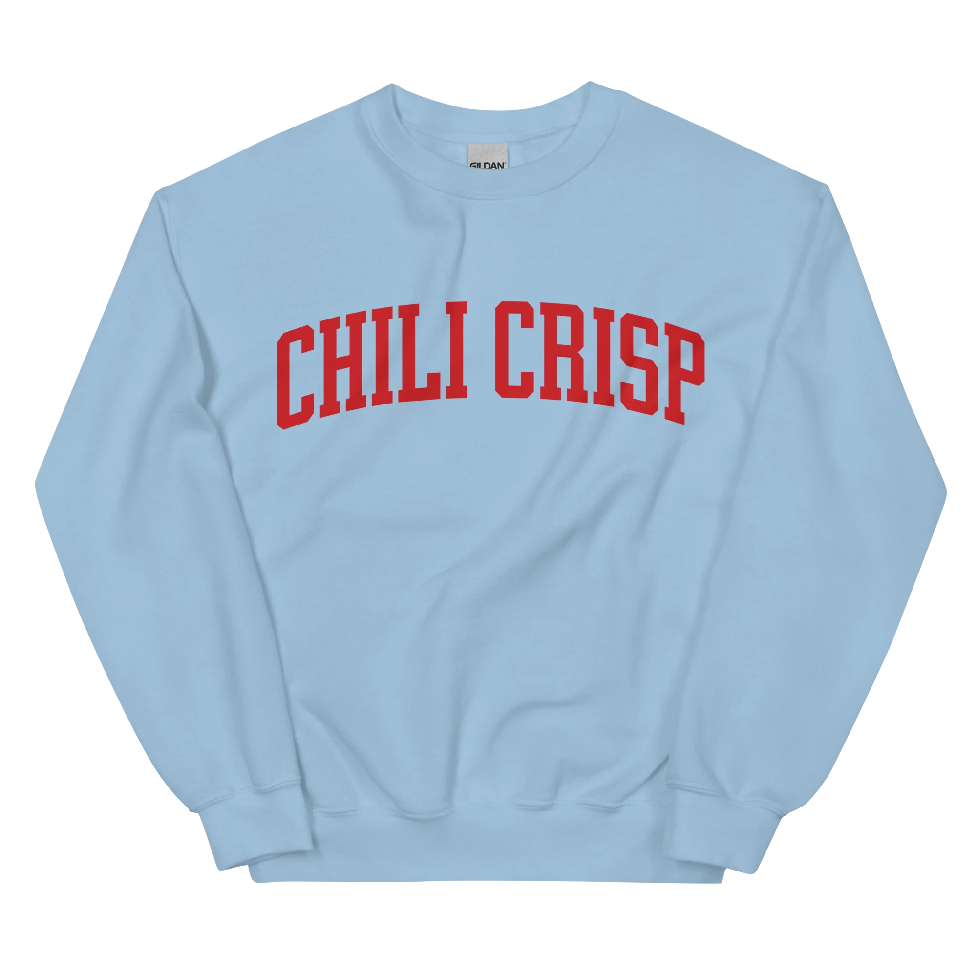Chili Crisp Sauce Condiment Varsity Sweatshirt - Image 9