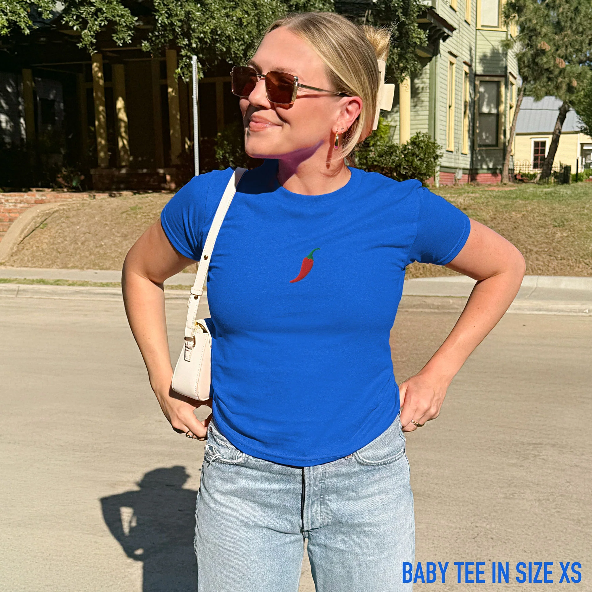 Chilli Pepper Embroidered Baby Tee - Image 8