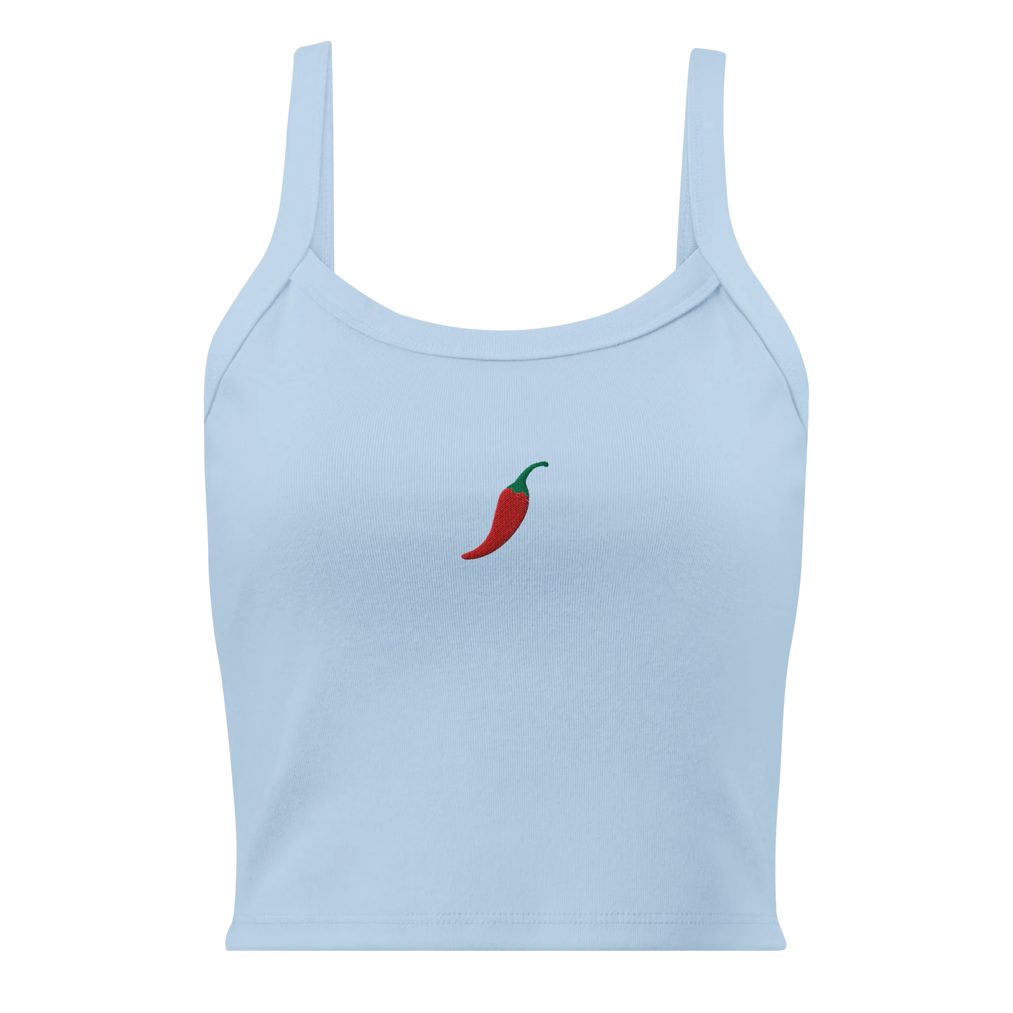 Chilli Pepper Rib Embroidered Tank Top - Image 4