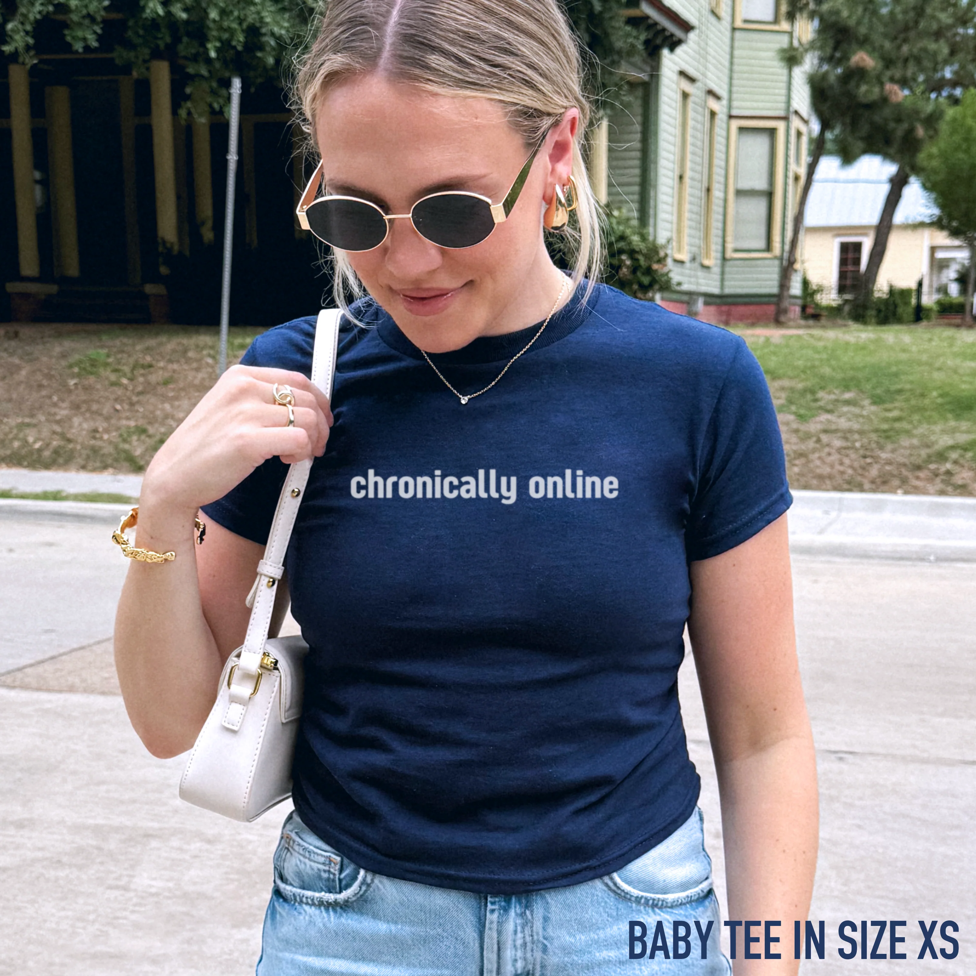 Chronically Online Baby Tee - Image 2