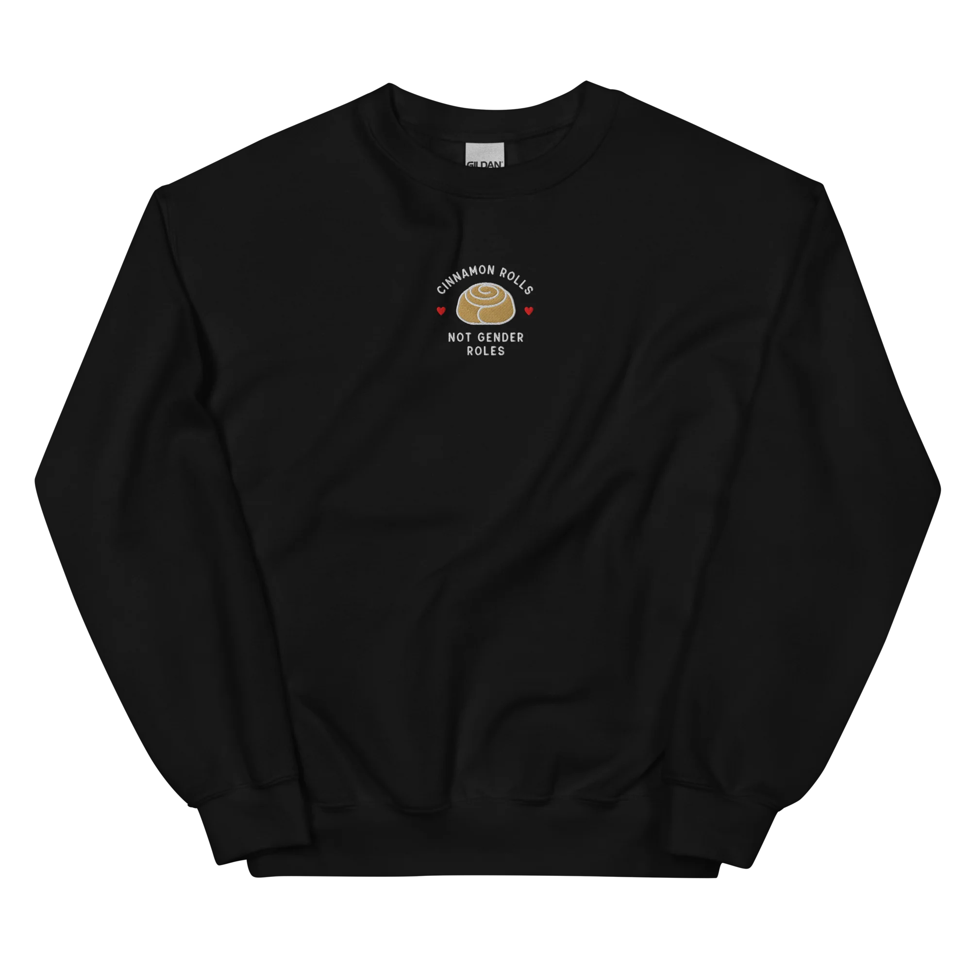 Cinnamon Rolls Not Gender Roles Embroidered Sweatshirt - Image 10