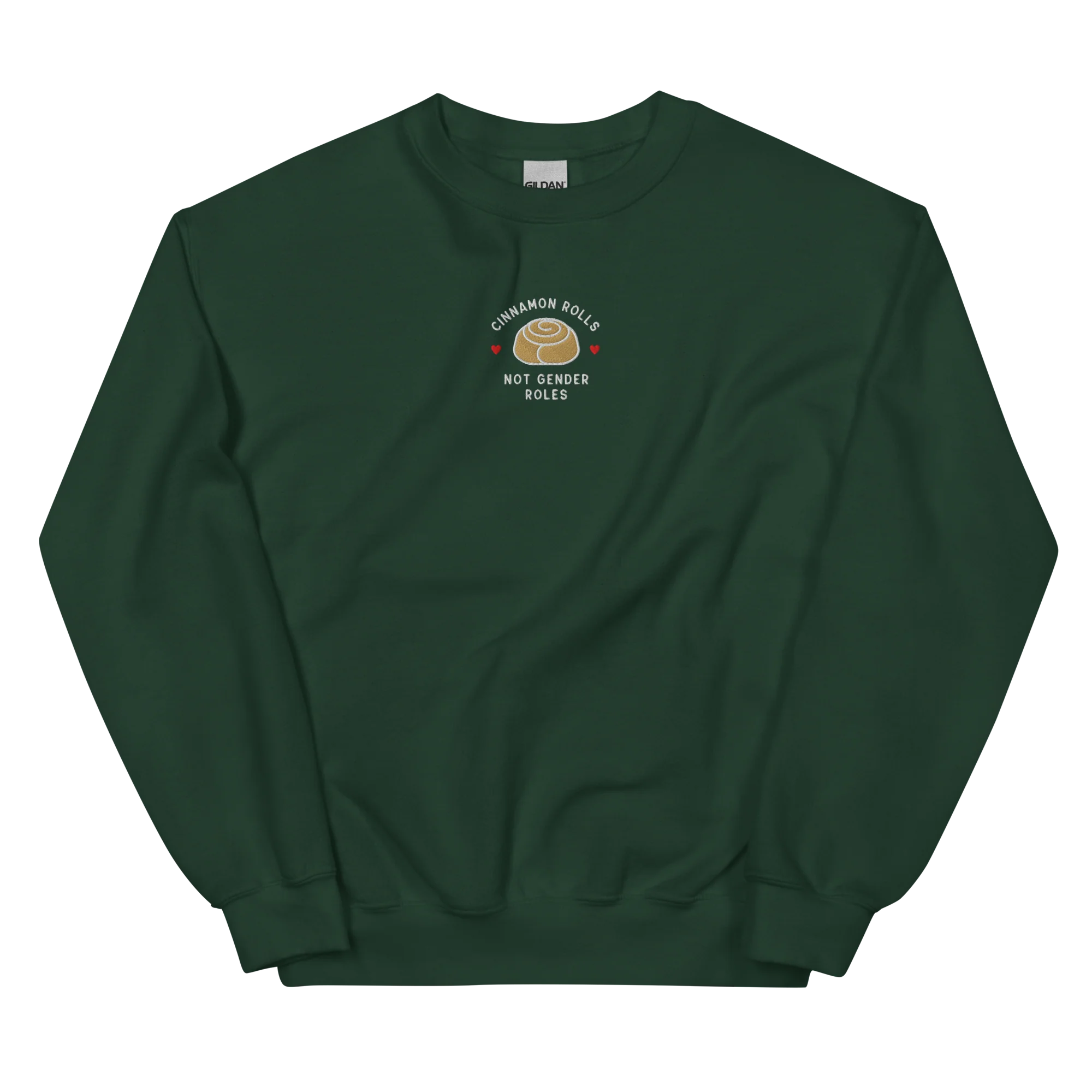 Cinnamon Rolls Not Gender Roles Embroidered Sweatshirt - Image 8