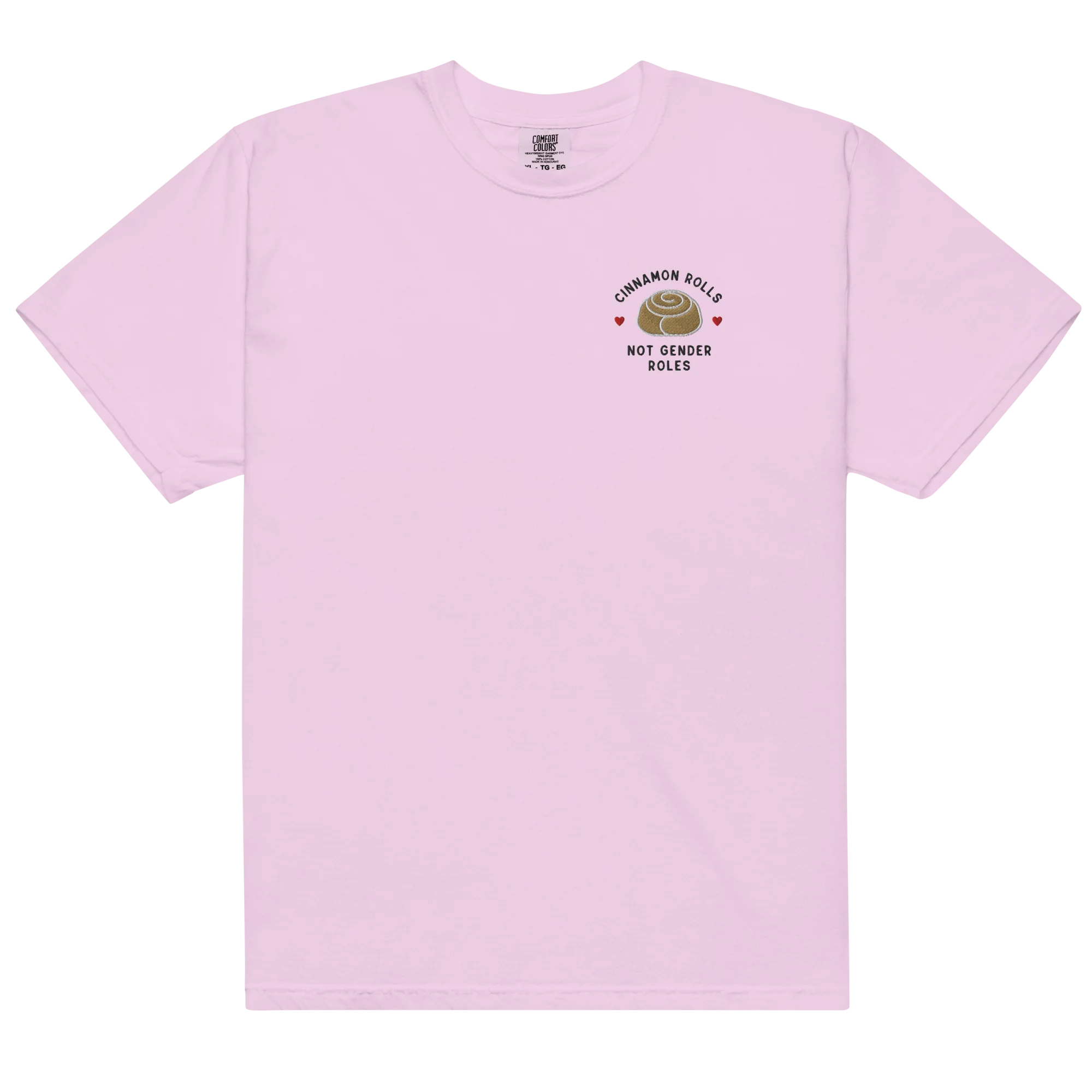 Cinnamon Rolls Not Gender Roles Embroidered Classic T-Shirt - Image 12