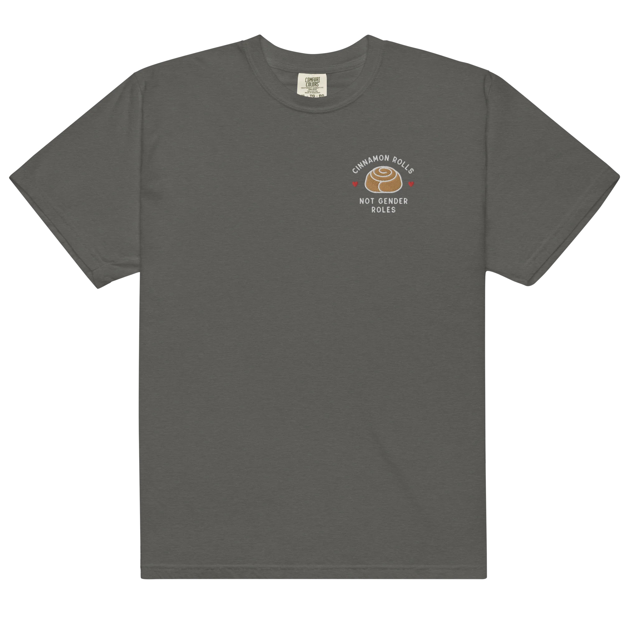 Cinnamon Rolls Not Gender Roles Embroidered Classic T-Shirt - Image 14