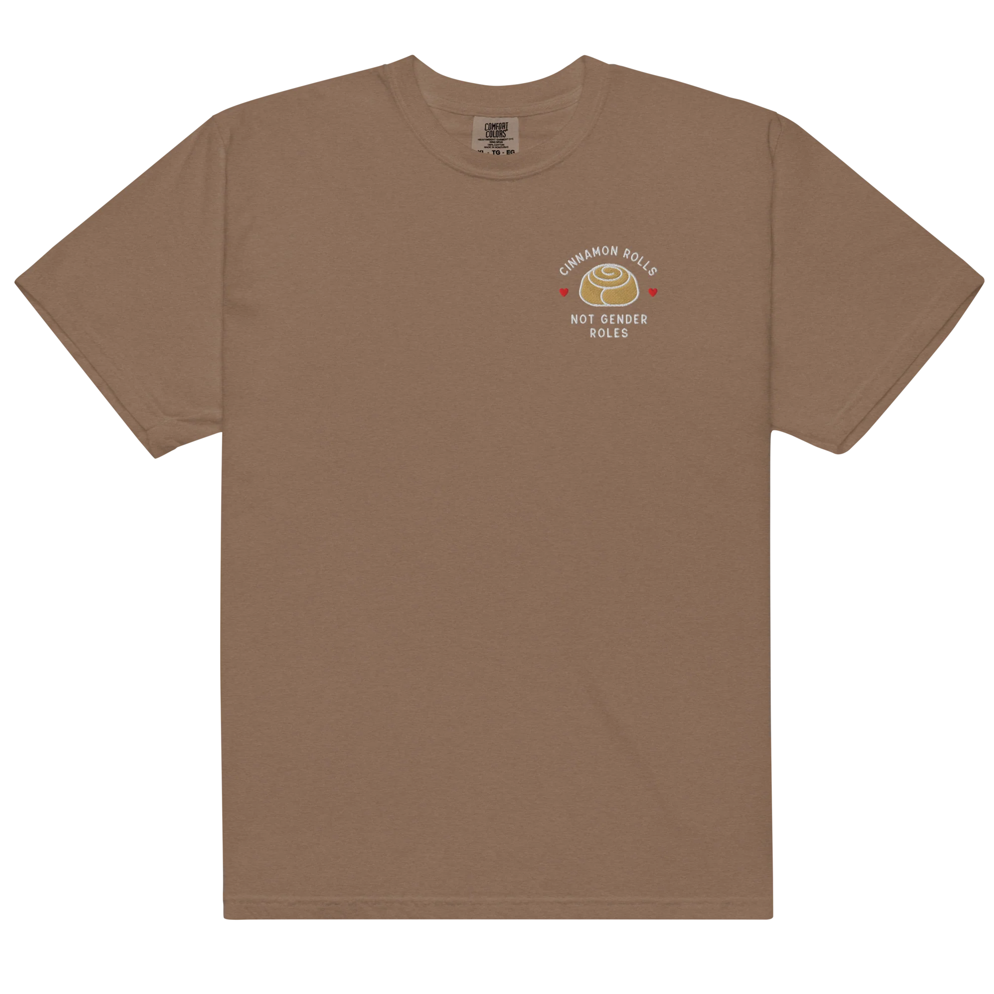 Cinnamon Rolls Not Gender Roles Embroidered Classic T-Shirt - Image 9