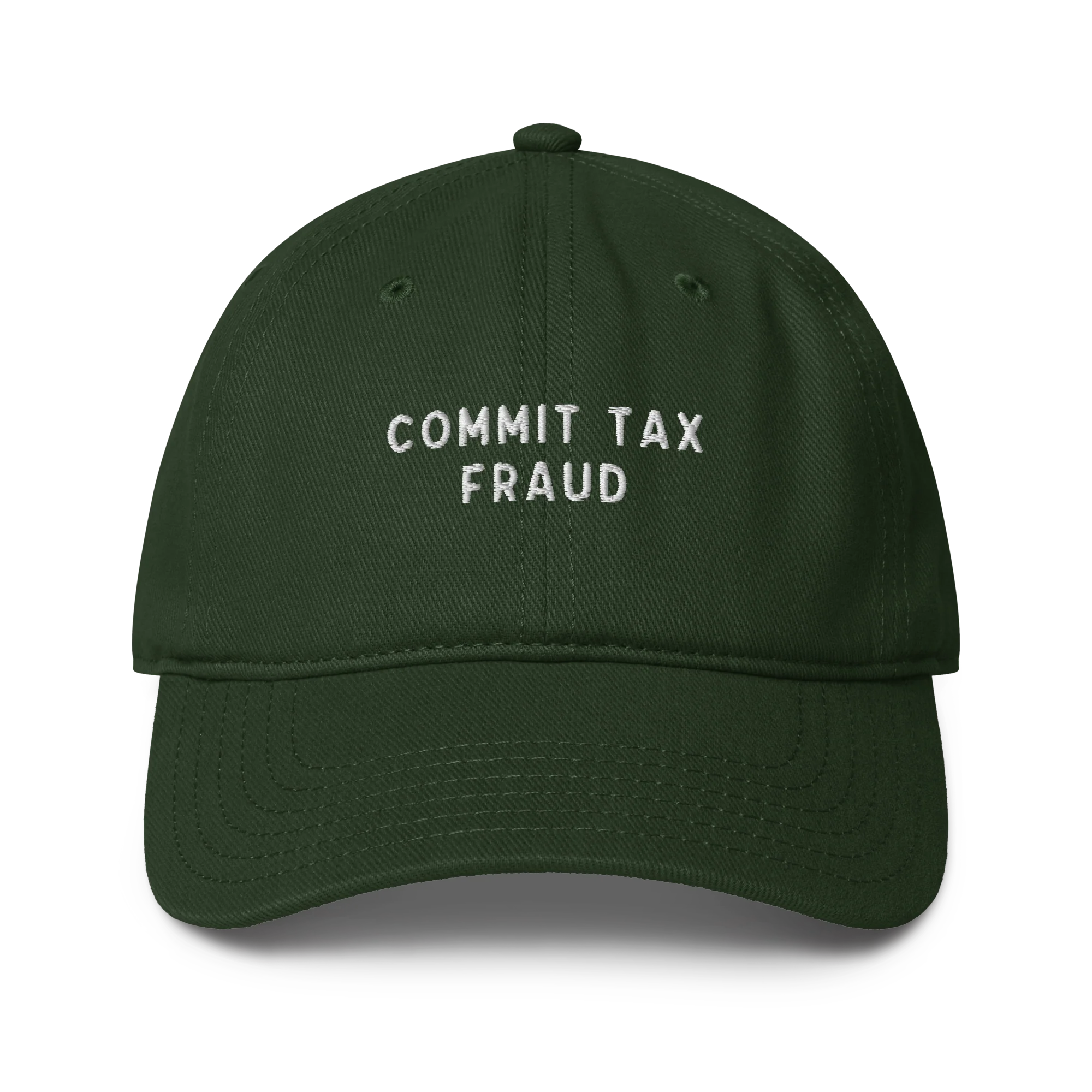 Commit Tax Fraud Embroidered Baseball Cap - Image 2