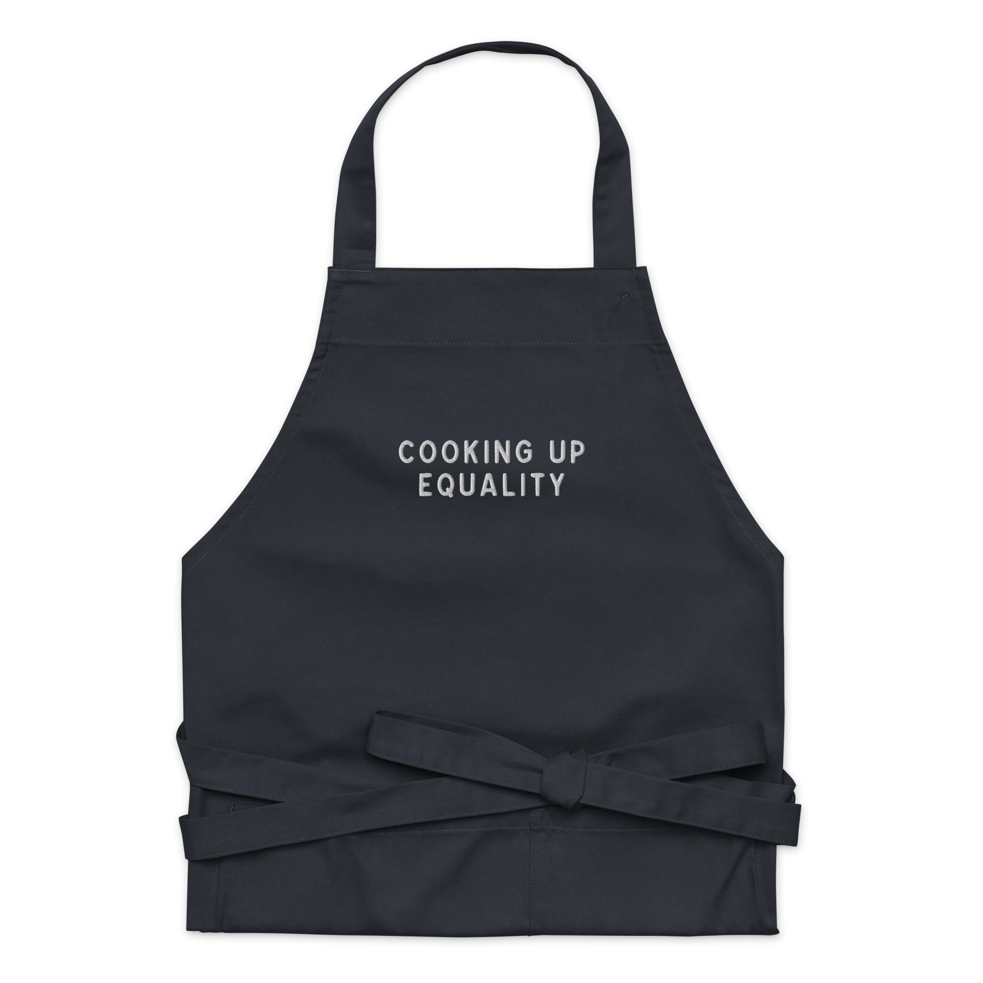 Cooking Up Equality Embroidered Organic Cotton Apron - Image 8