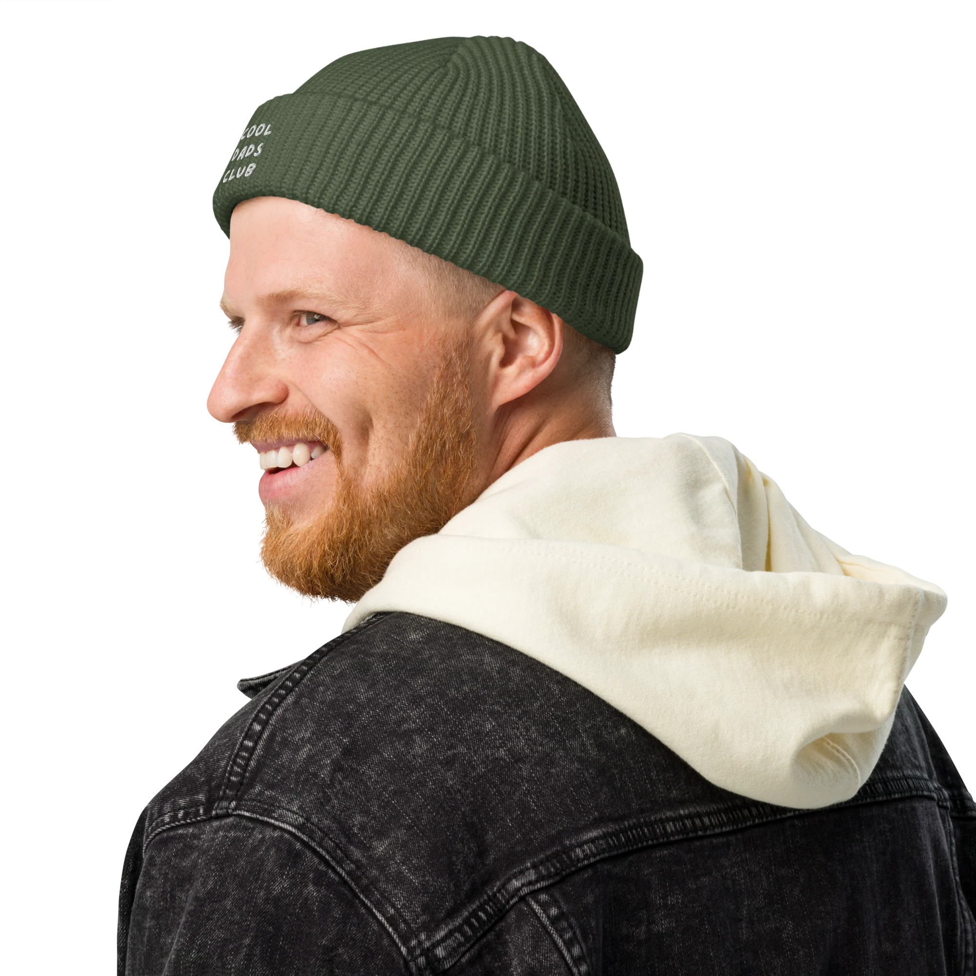 Cool Dads Club Father Embroidered Cable Beanie - Image 2
