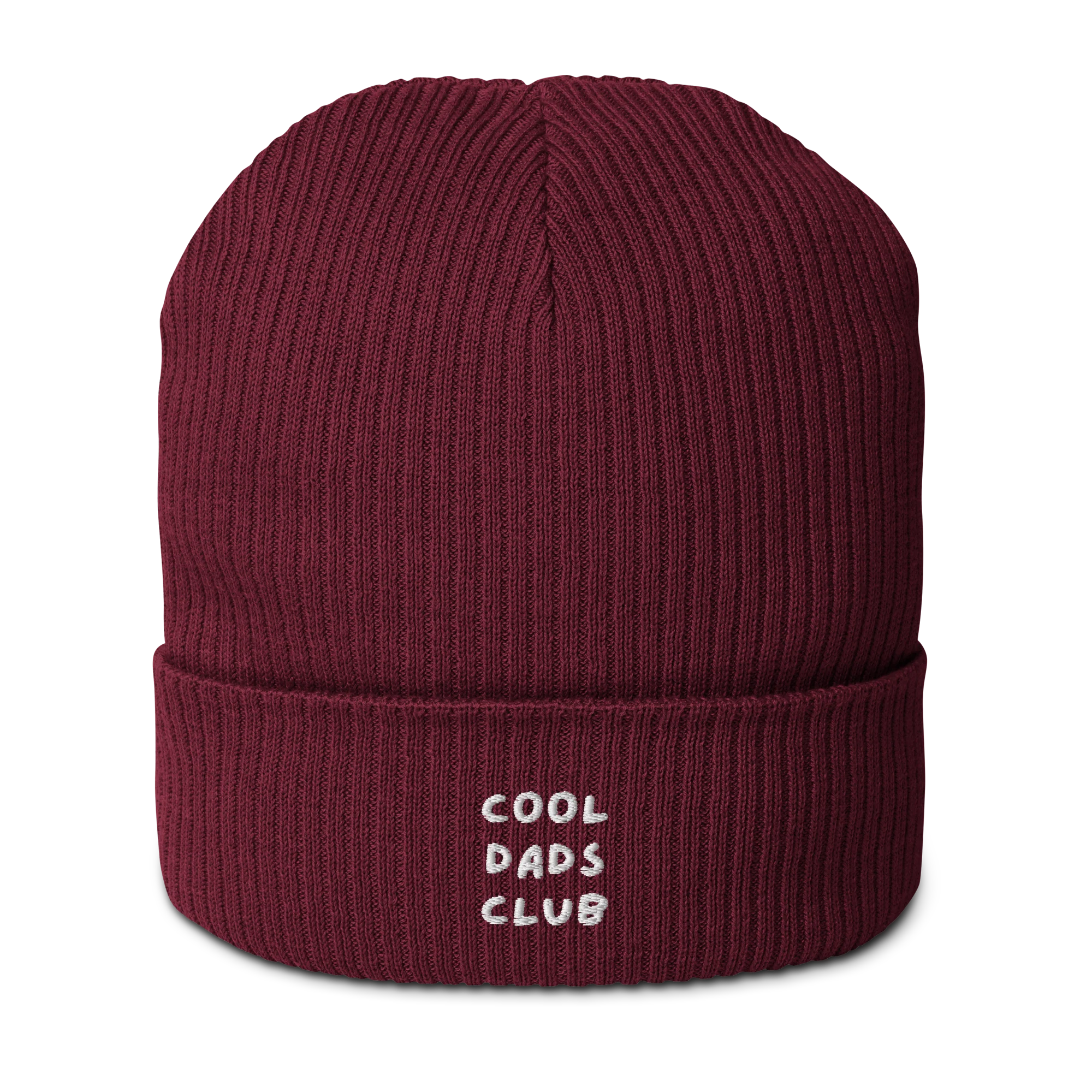 Cool Dads Club Father Embroidered Organic Ribbed Beanie - Image 7