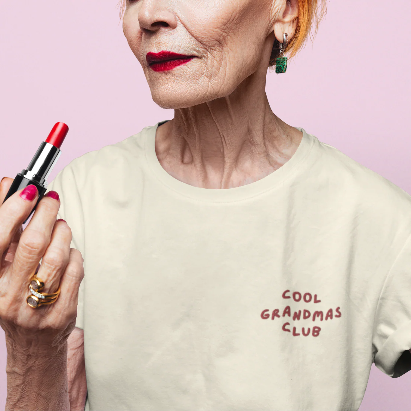 Cool Grandmas Club Embroidered Classic T-Shirt - Image 2
