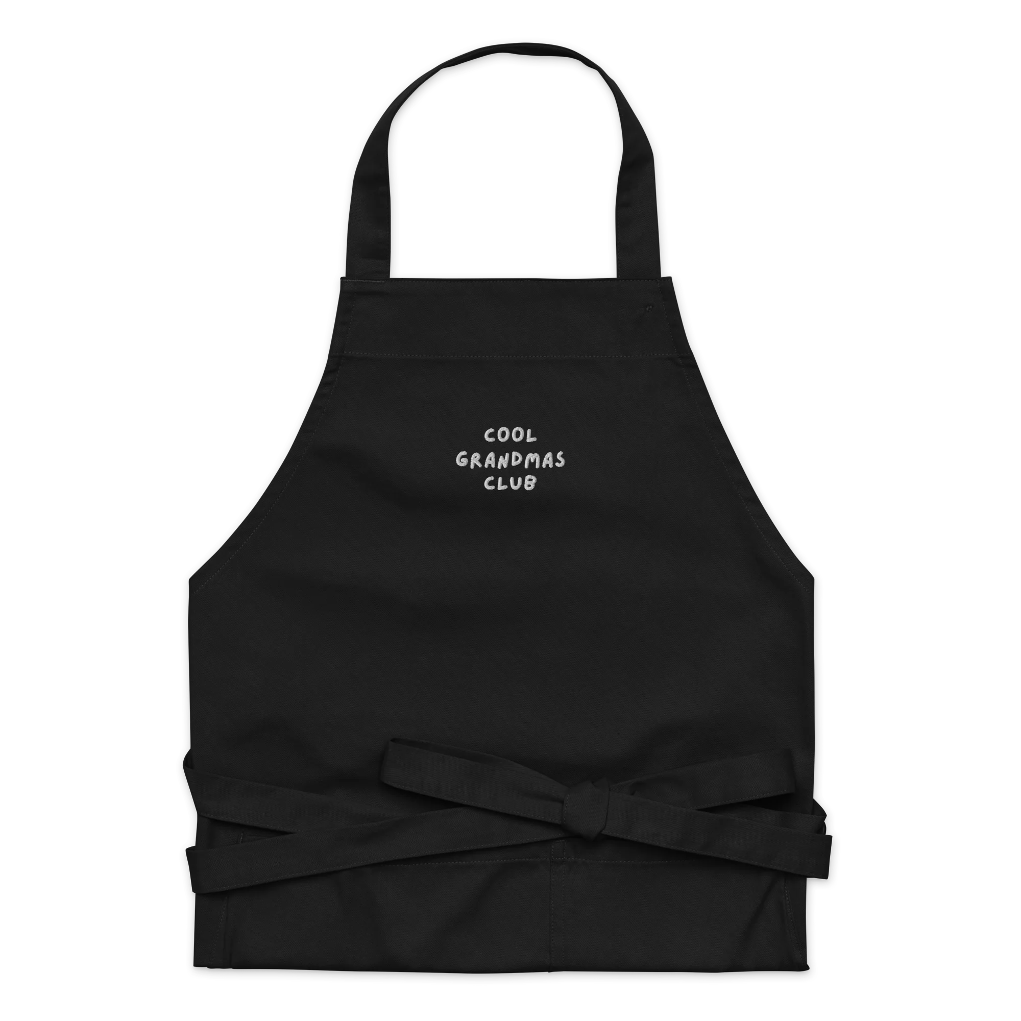 Cool Grandmas Club Embroidered Organic Cotton Apron - Image 7