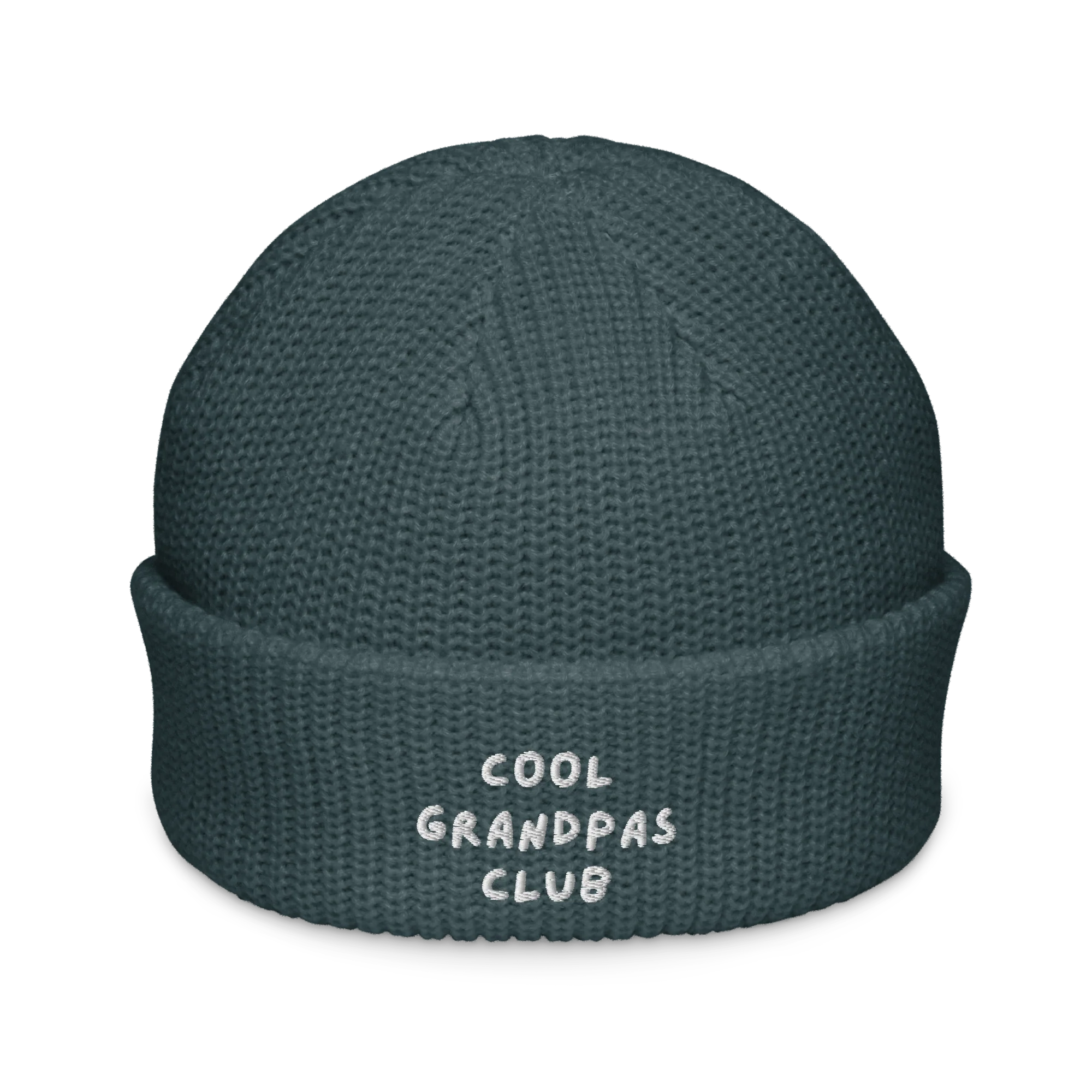 Cool Grandpas Club Embroidered Cable Beanie