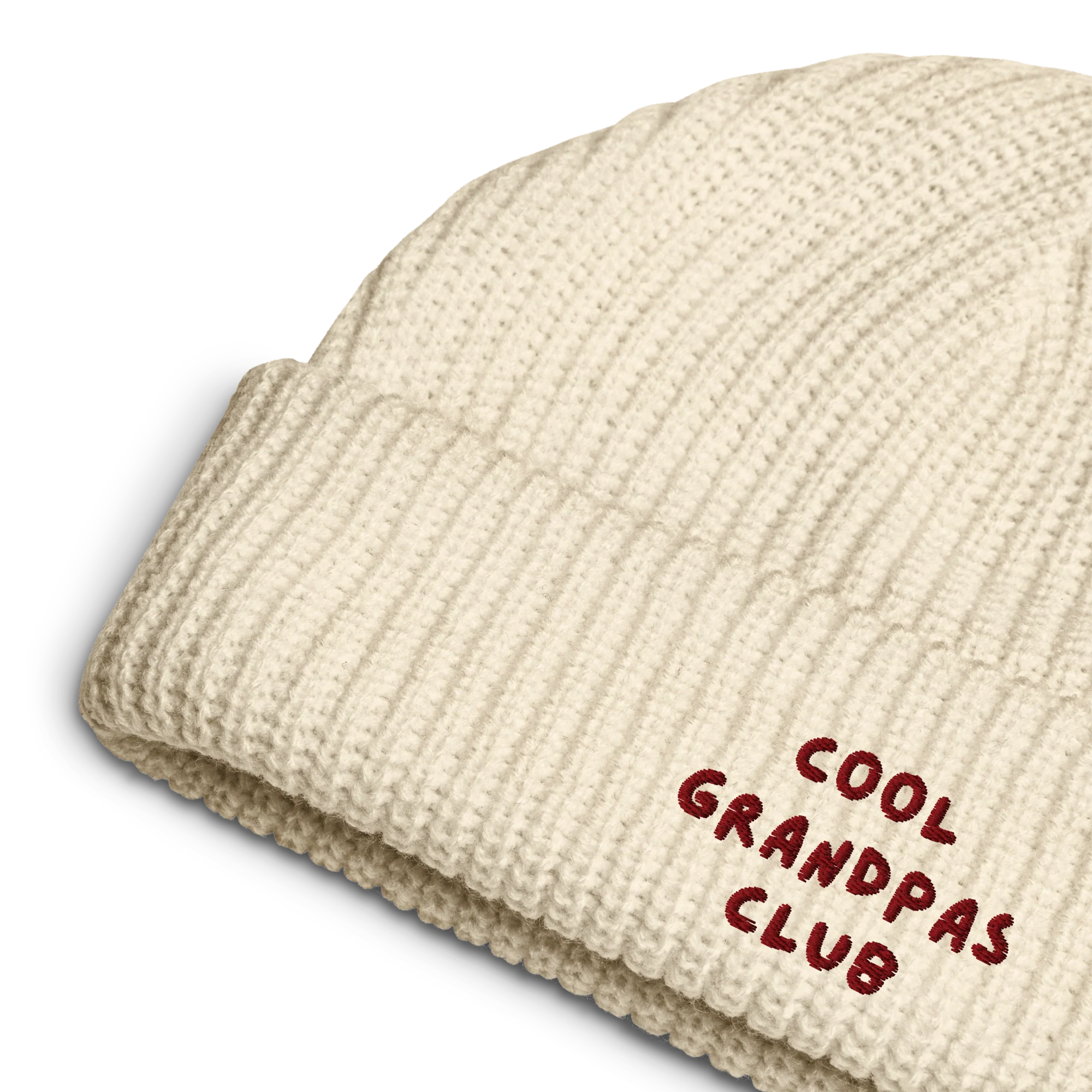 Cool Grandpas Club Embroidered Cable Beanie - Image 5