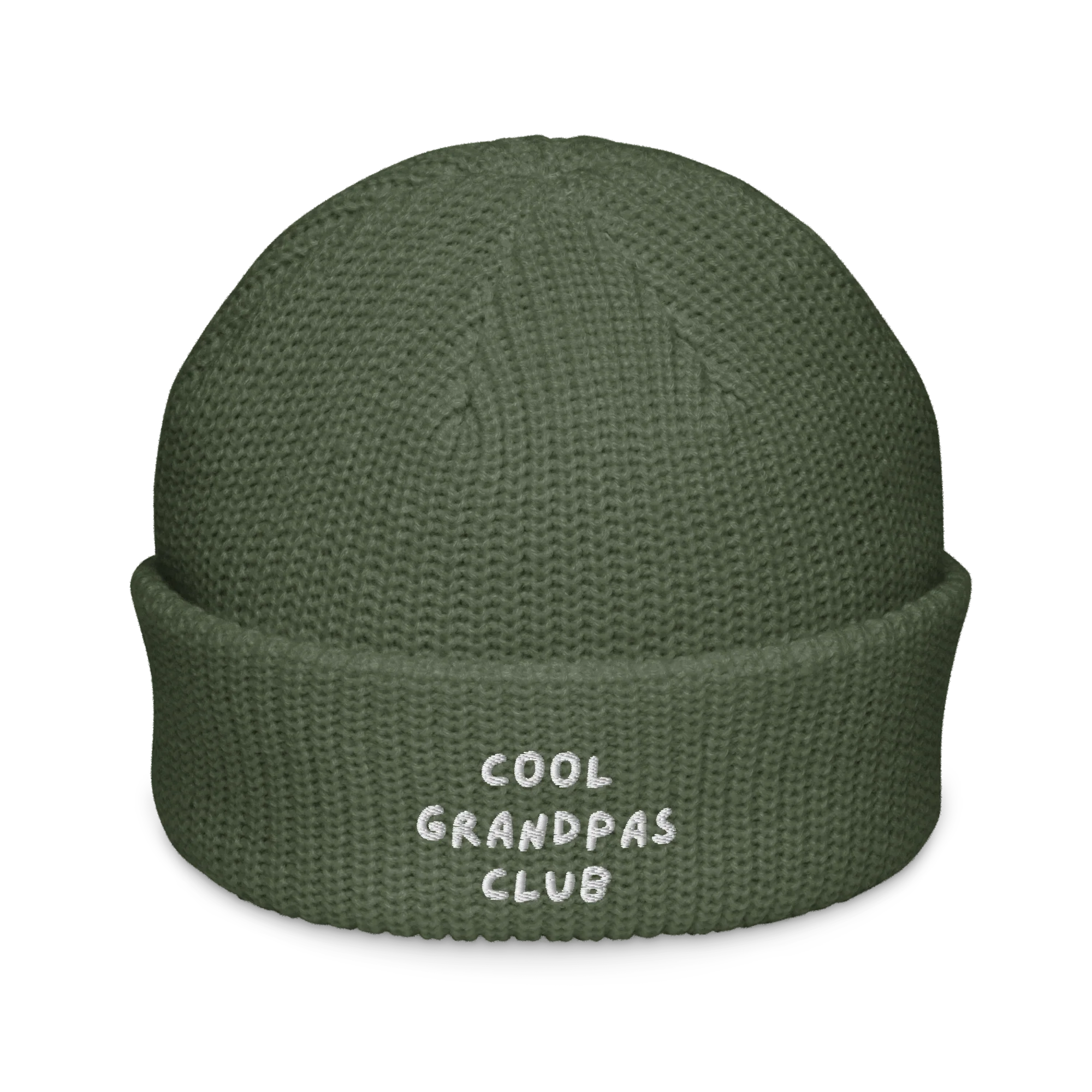 Cool Grandpas Club Embroidered Cable Beanie - Image 9