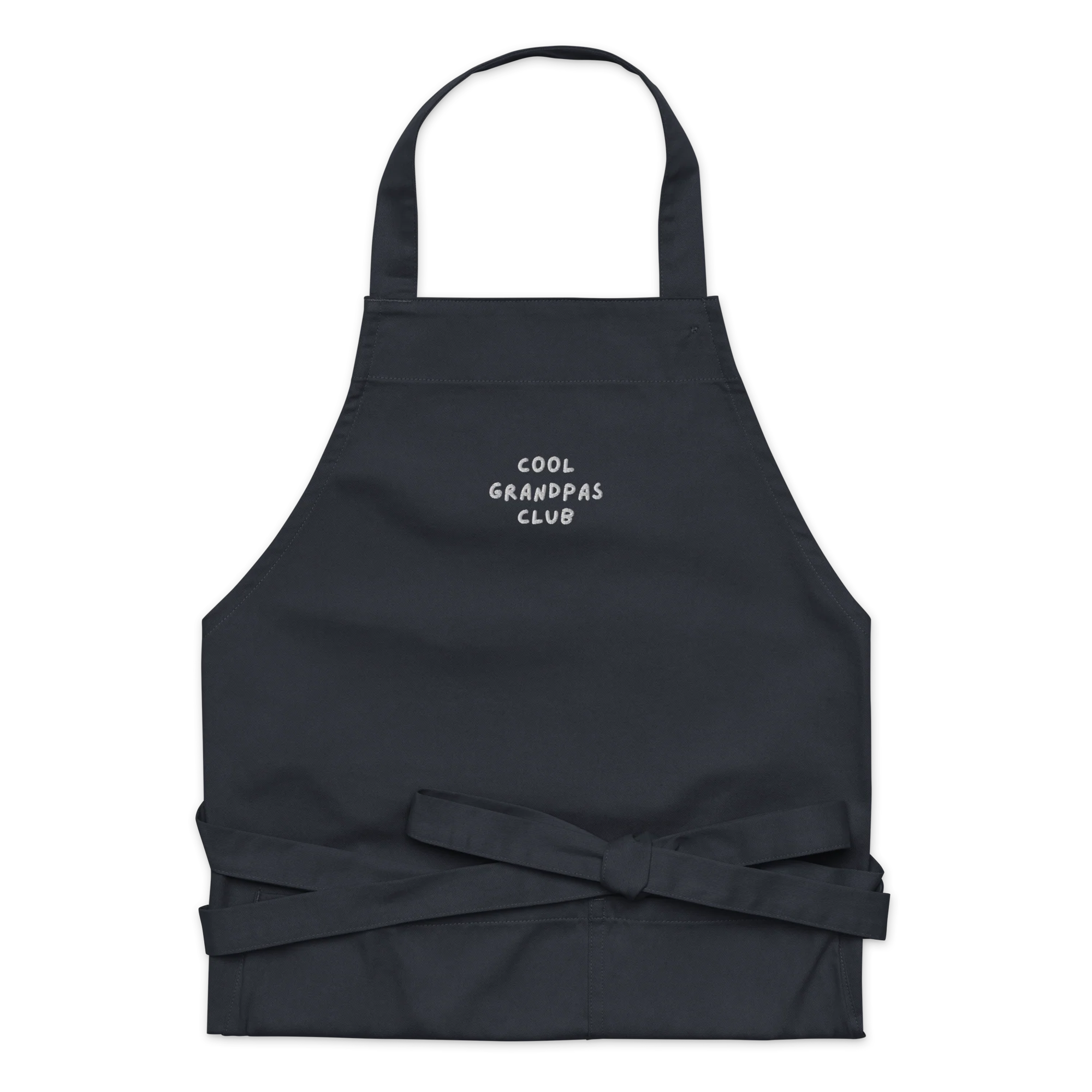 Cool Grandpas Club Embroidered Organic Cotton Apron
