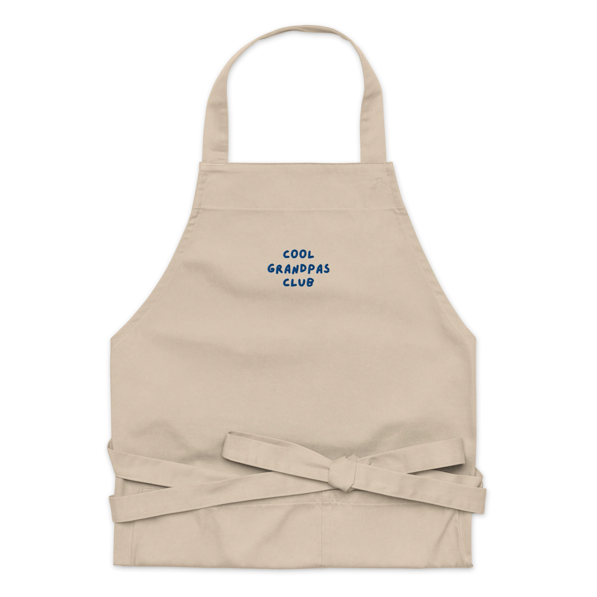 Cool Grandpas Club Embroidered Organic Cotton Apron - Image 4