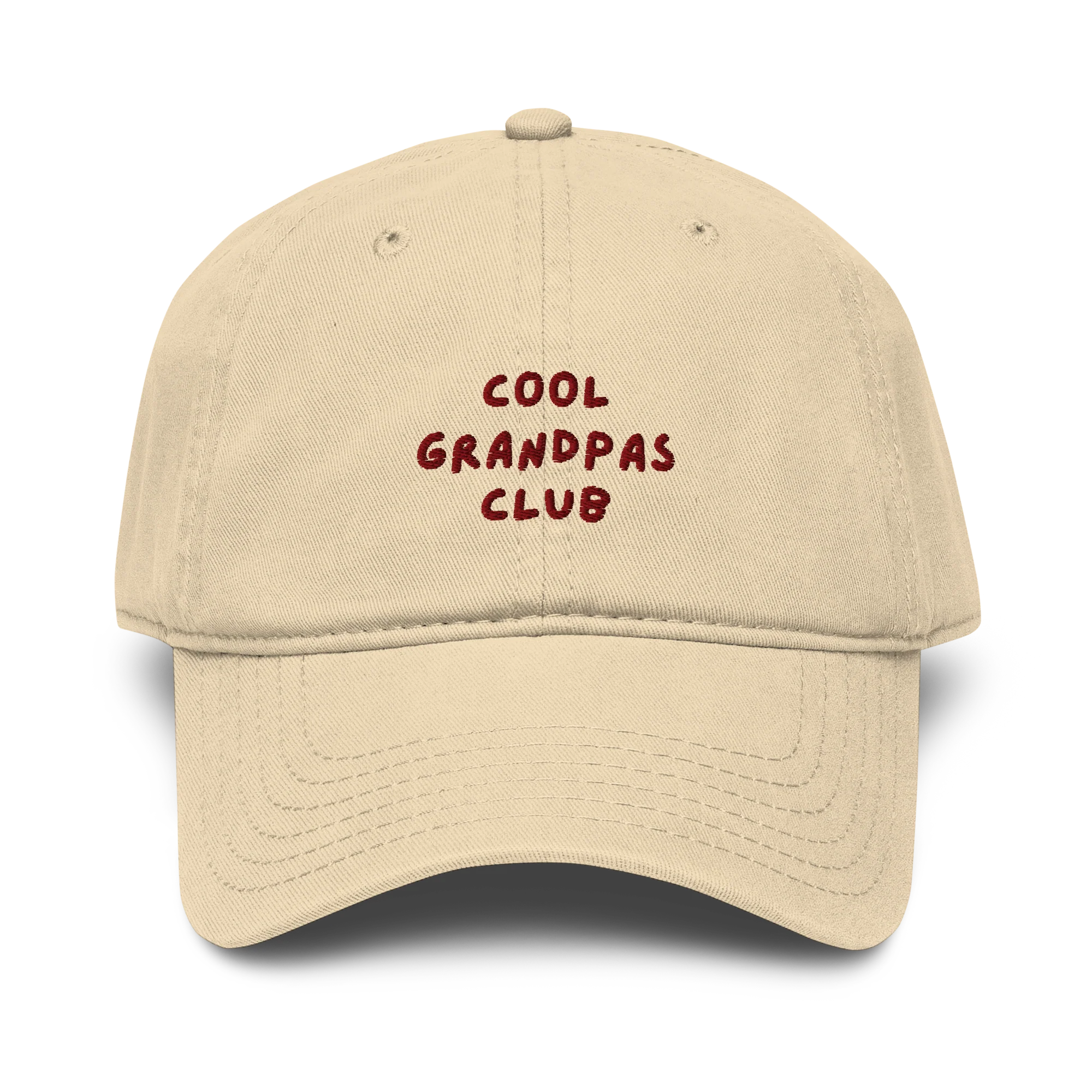 Cool Grandpas Club Embroidered Vintage Wash Baseball Cap - Image 8