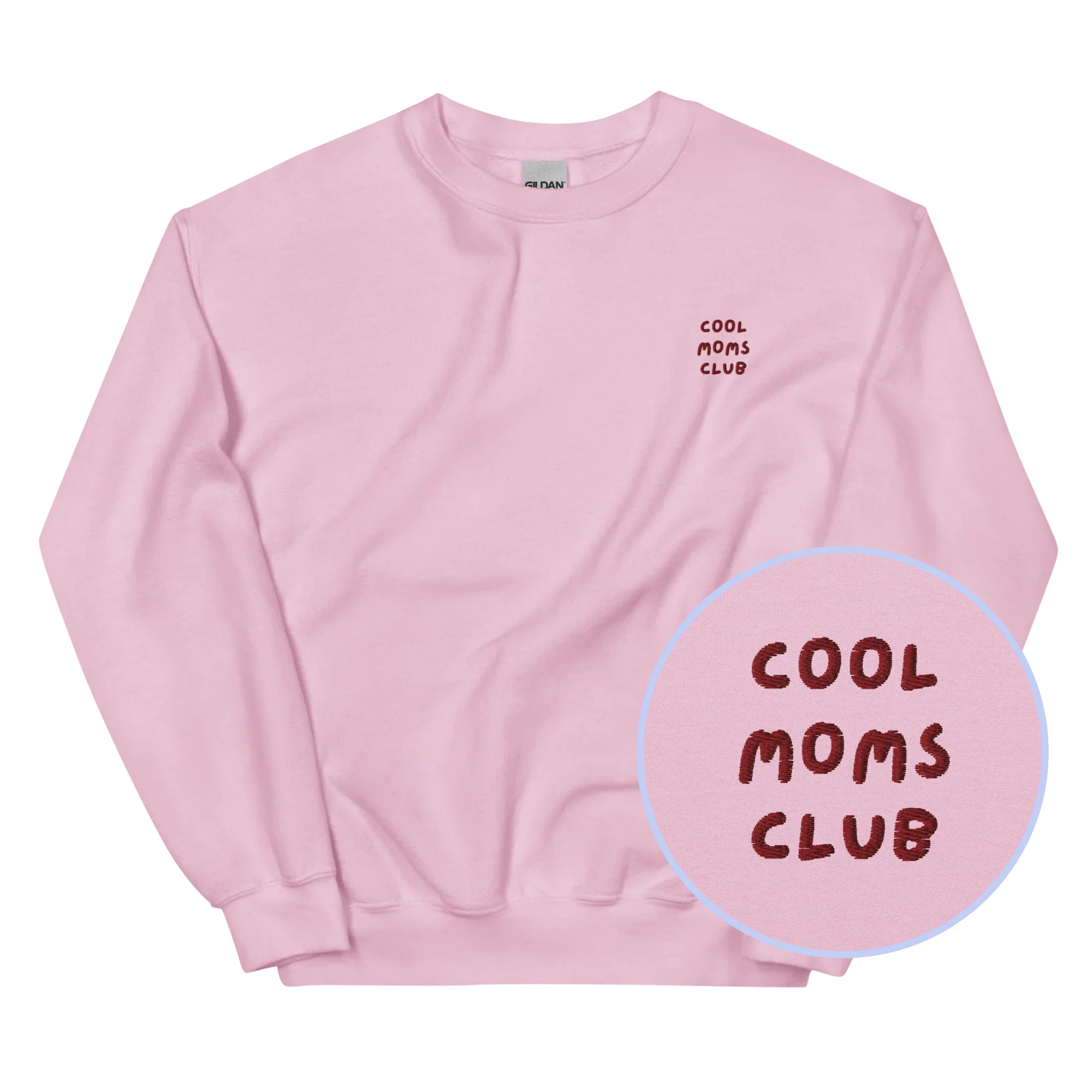 Cool Moms Club Mother Embroidered Sweatshirt