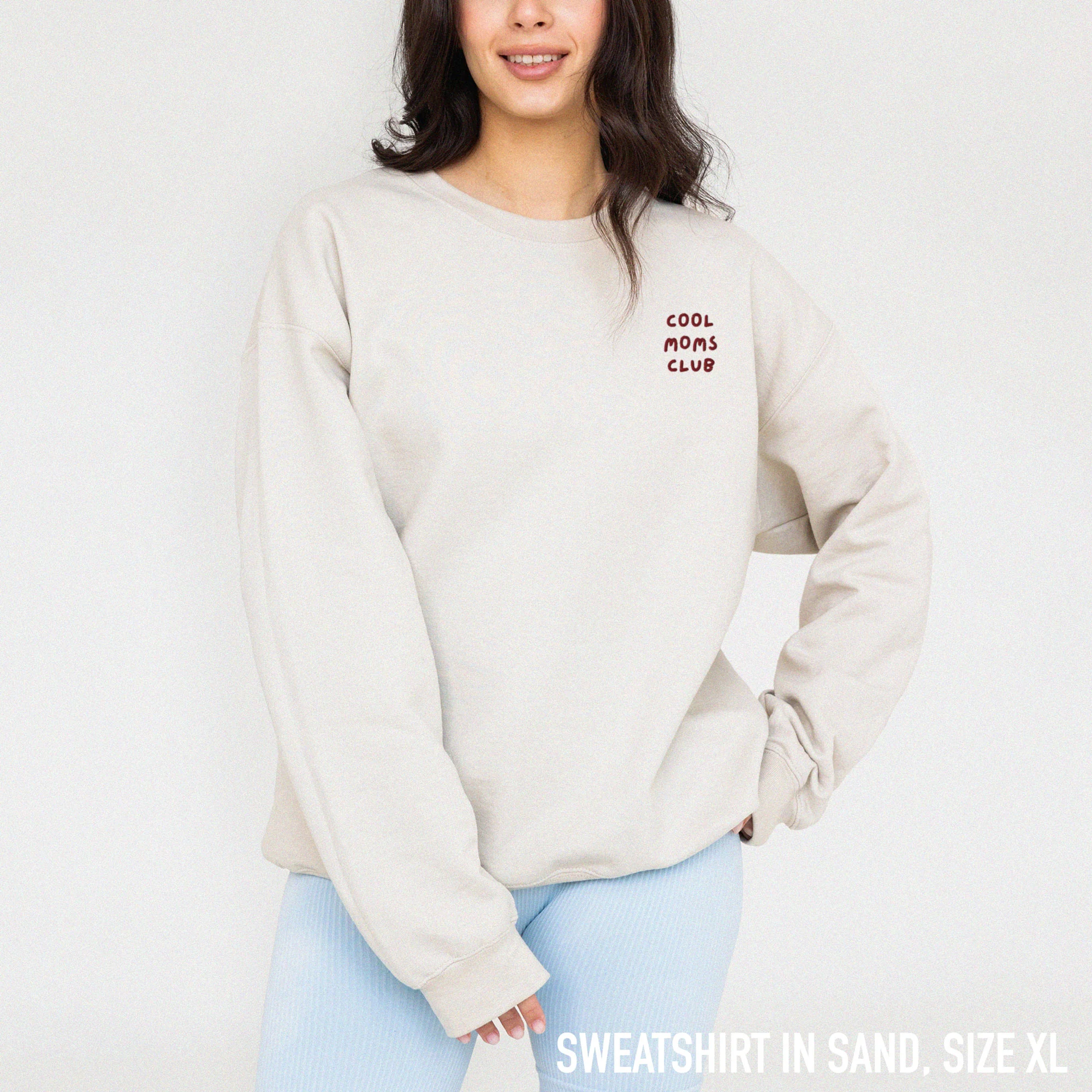 Cool Moms Club Mother Embroidered Sweatshirt - Image 2