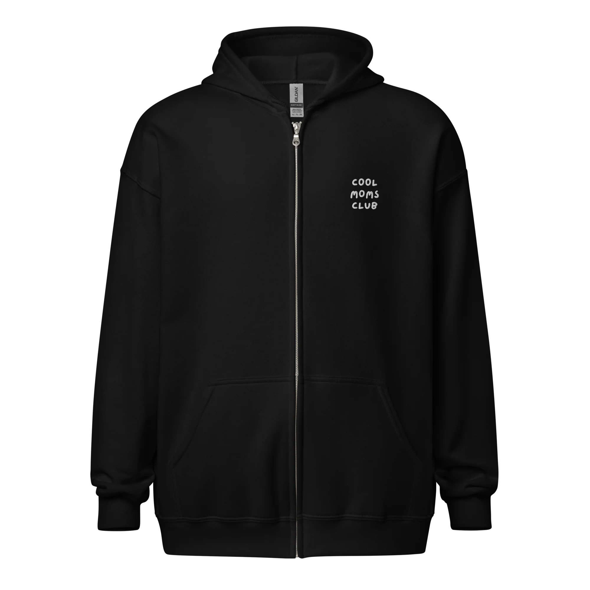 Cool Moms Club Mother Embroidered Zip-Up Hoodie - Image 4