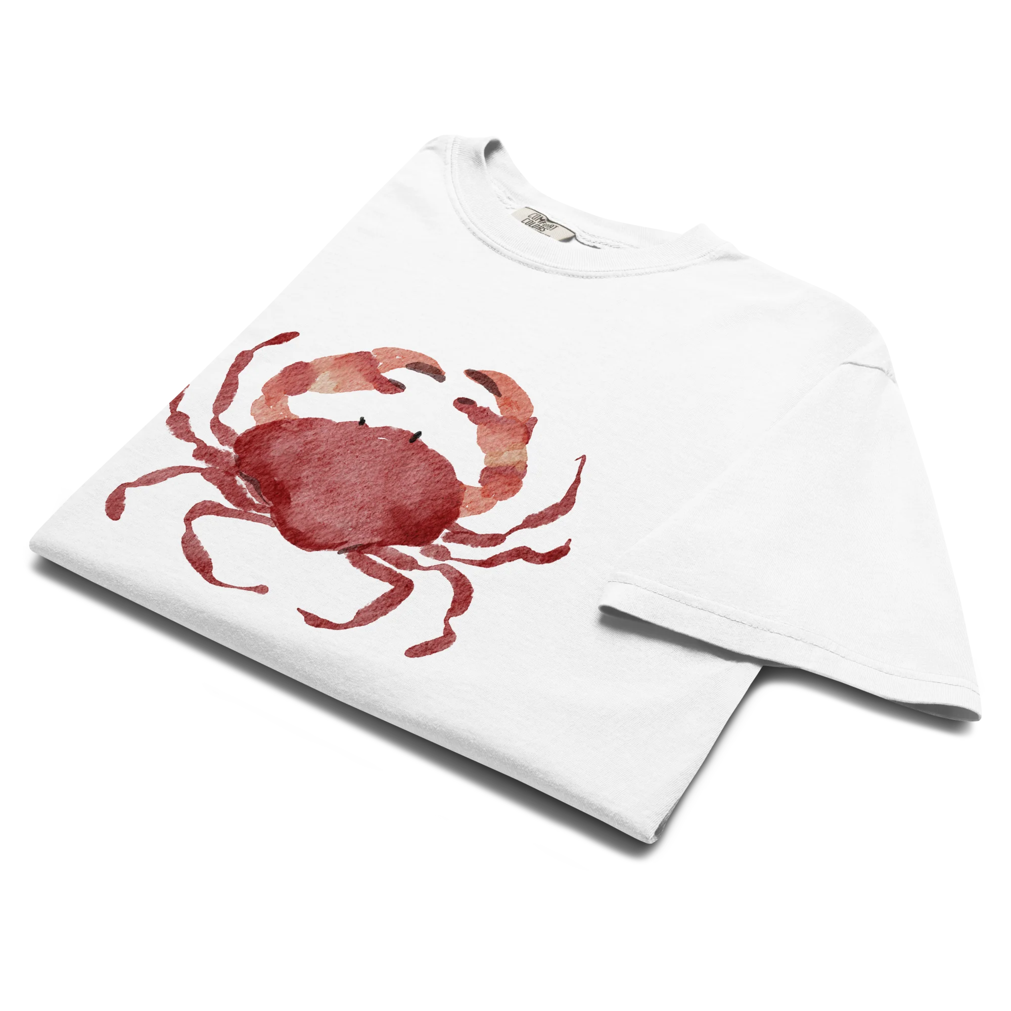 Crab Watercolor Classic T-Shirt - Image 3