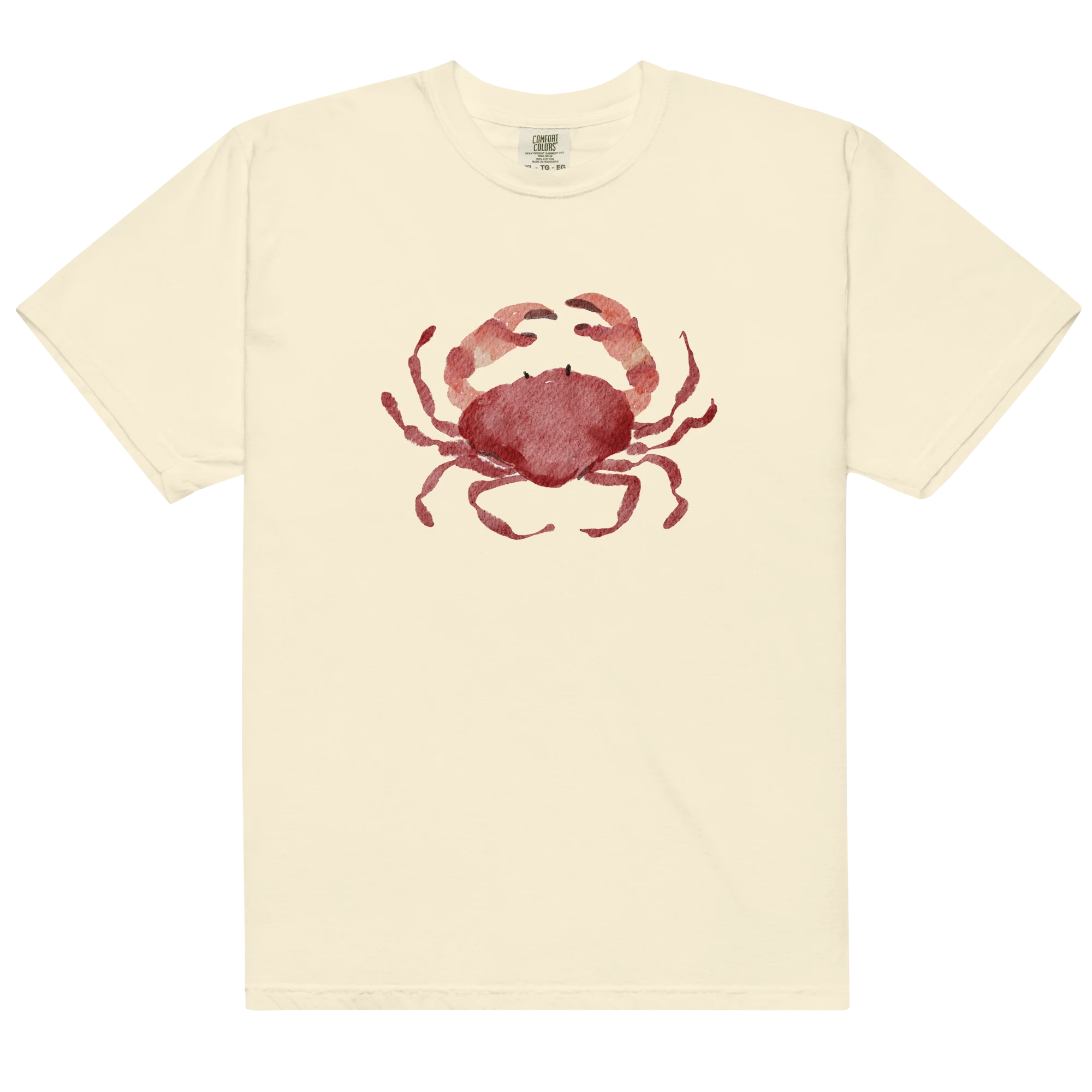 Crab Watercolor Classic T-Shirt - Image 4