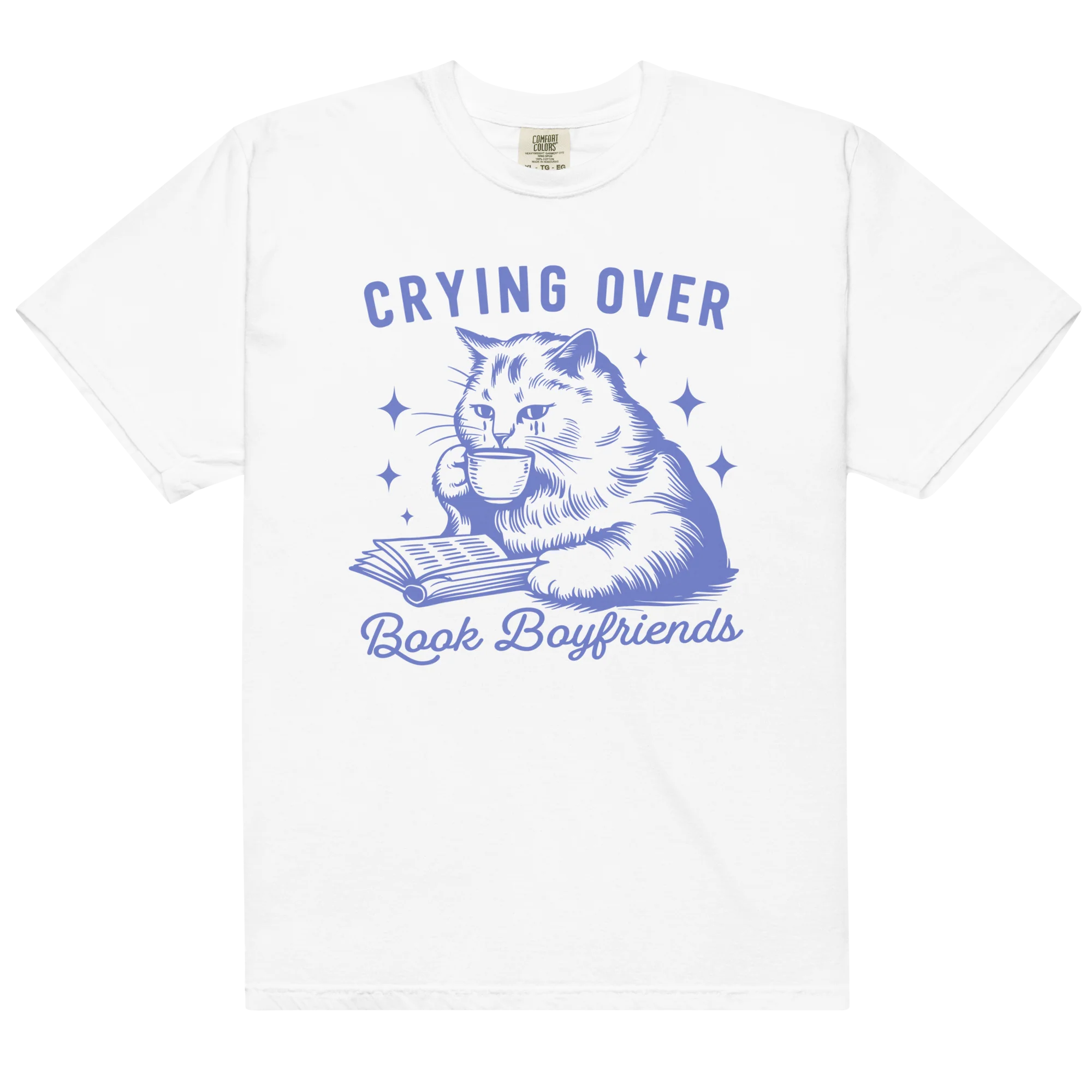 Crying Over Book Boyfriends Classic T-Shirt - Image 3