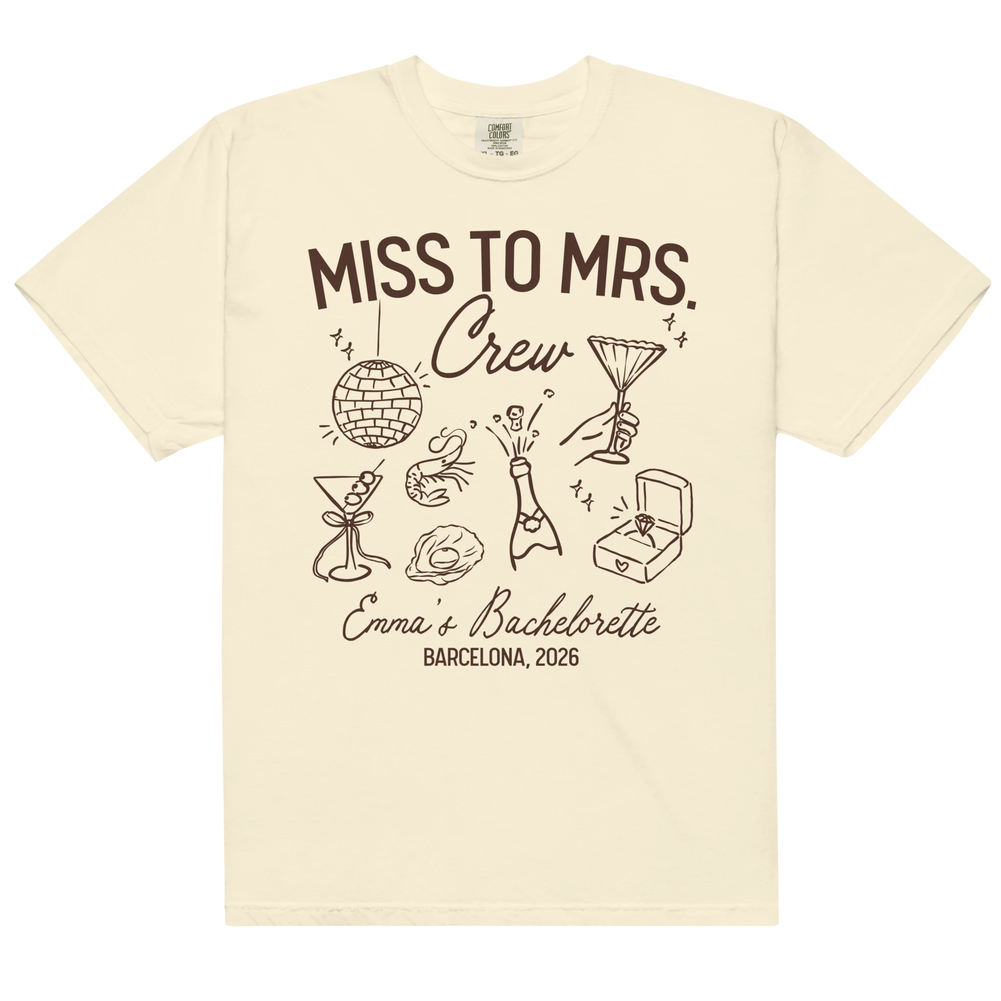 CUSTOM Bachelorette Party Trip Classic T-Shirt - Image 3