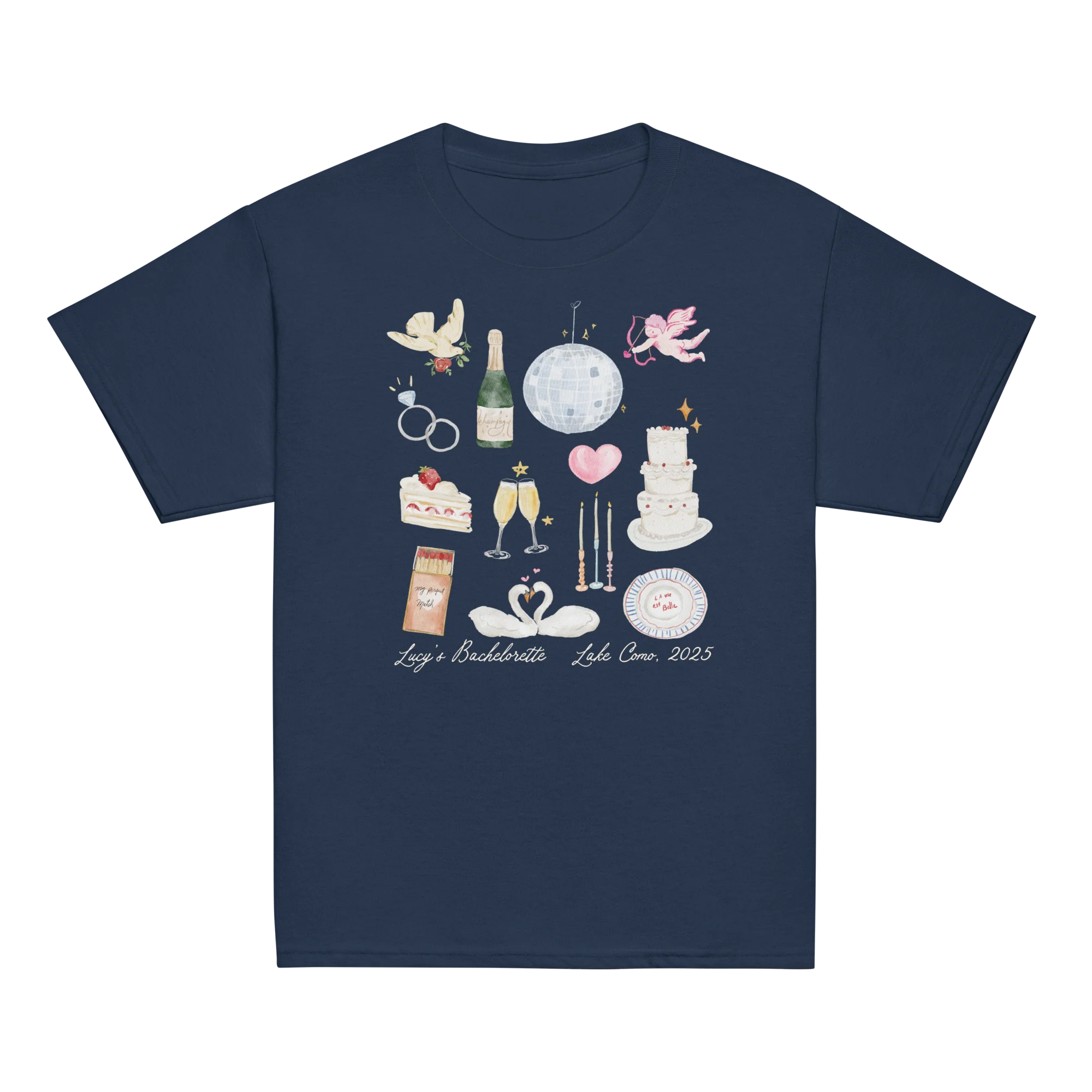 CUSTOM Bachelorette Party Trip Watercolor Baby Tee - Image 6