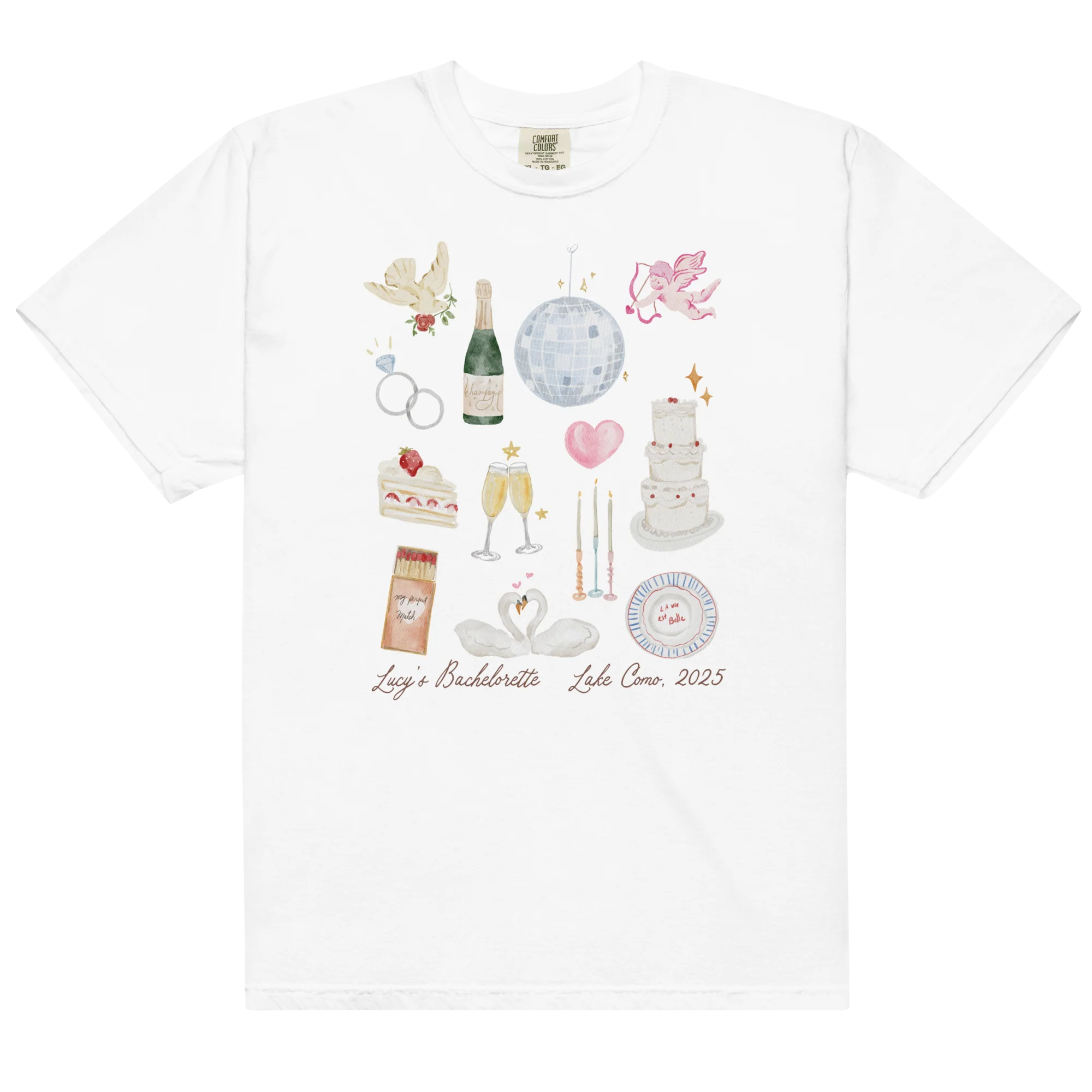 CUSTOM Bachelorette Party Trip Watercolor Classic T-Shirt