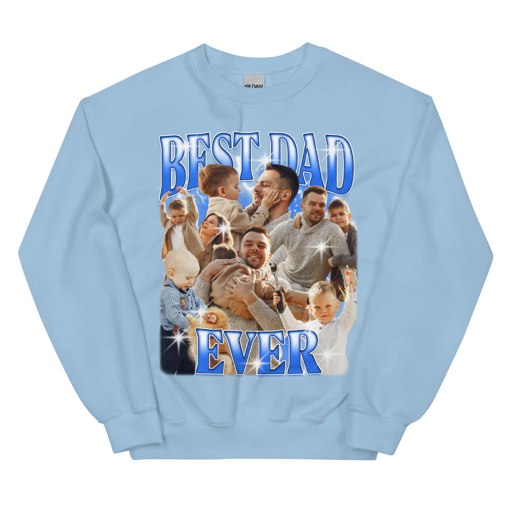 CUSTOM Best Dad Ever Photo Bootleg Sweatshirt - Image 10