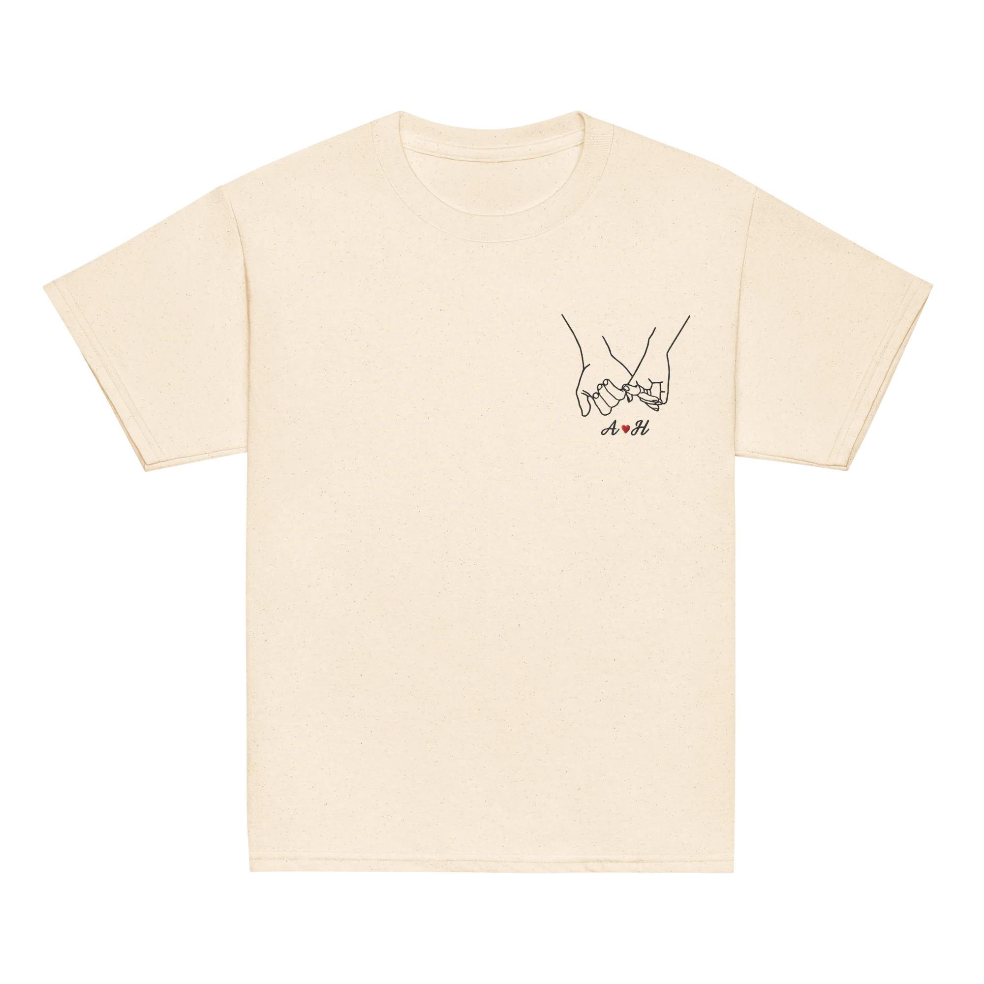 CUSTOM Couple Initials Embroidered Baby Tee - Pinky Promise - Image 7