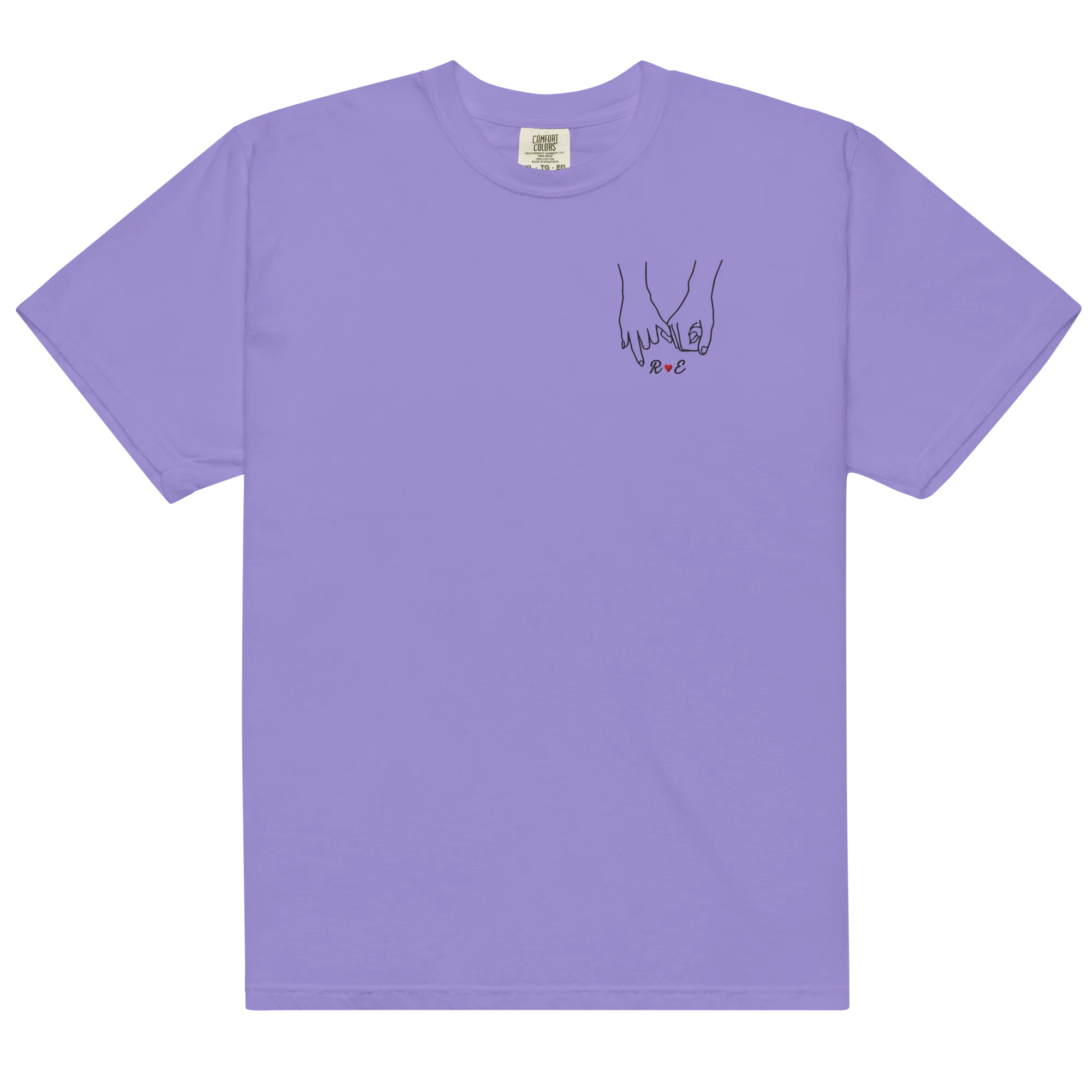 CUSTOM Couple Initials Embroidered Classic T-Shirt | Forever Linked - Image 10