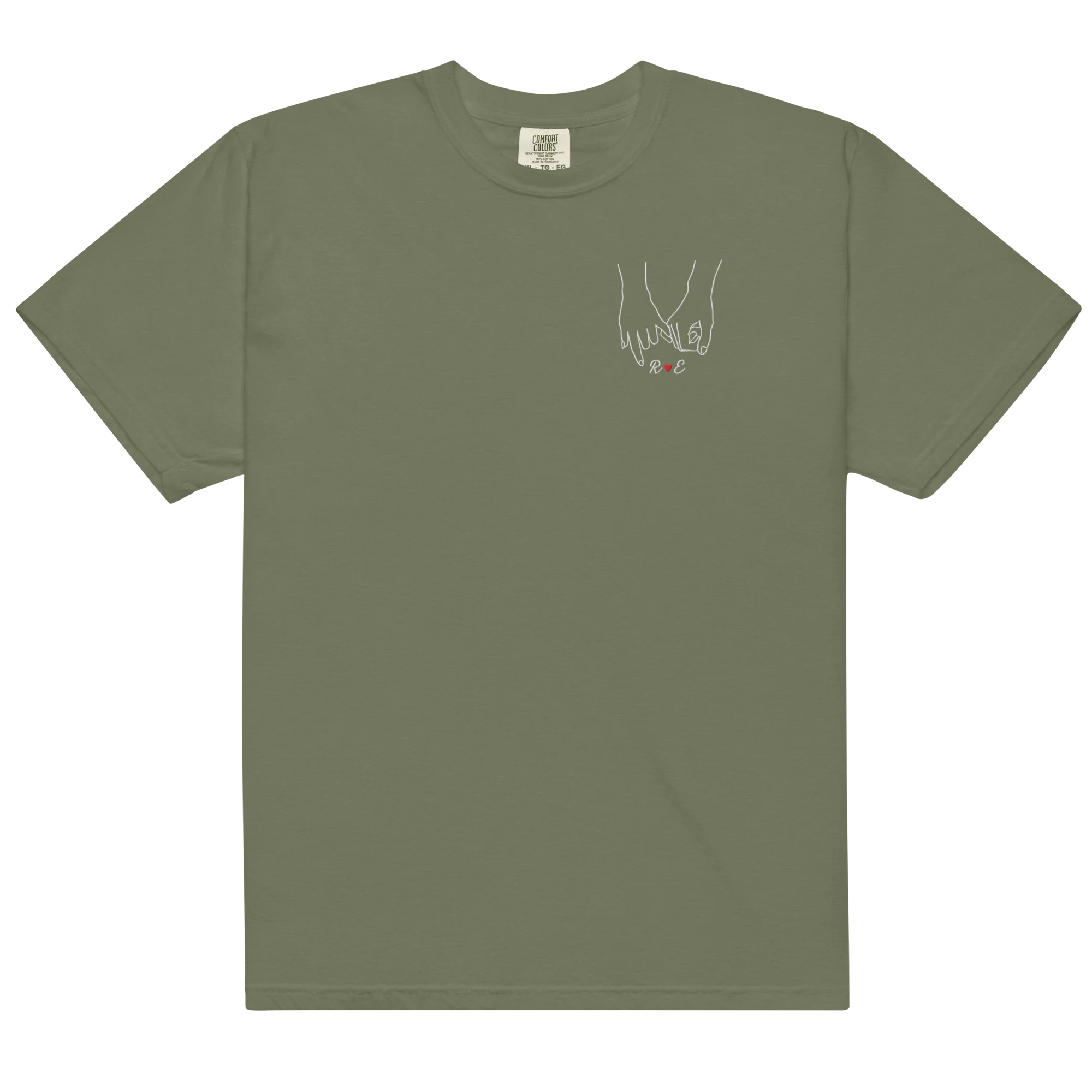 CUSTOM Couple Initials Embroidered Classic T-Shirt | Forever Linked - Image 13