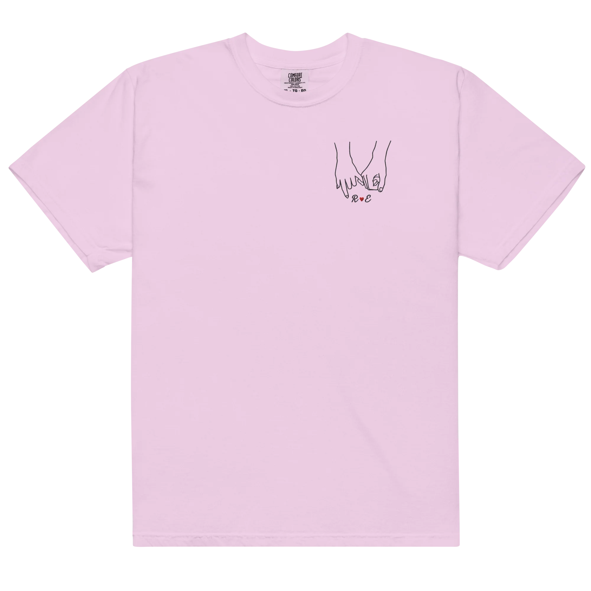 CUSTOM Couple Initials Embroidered Classic T-Shirt | Forever Linked - Image 9