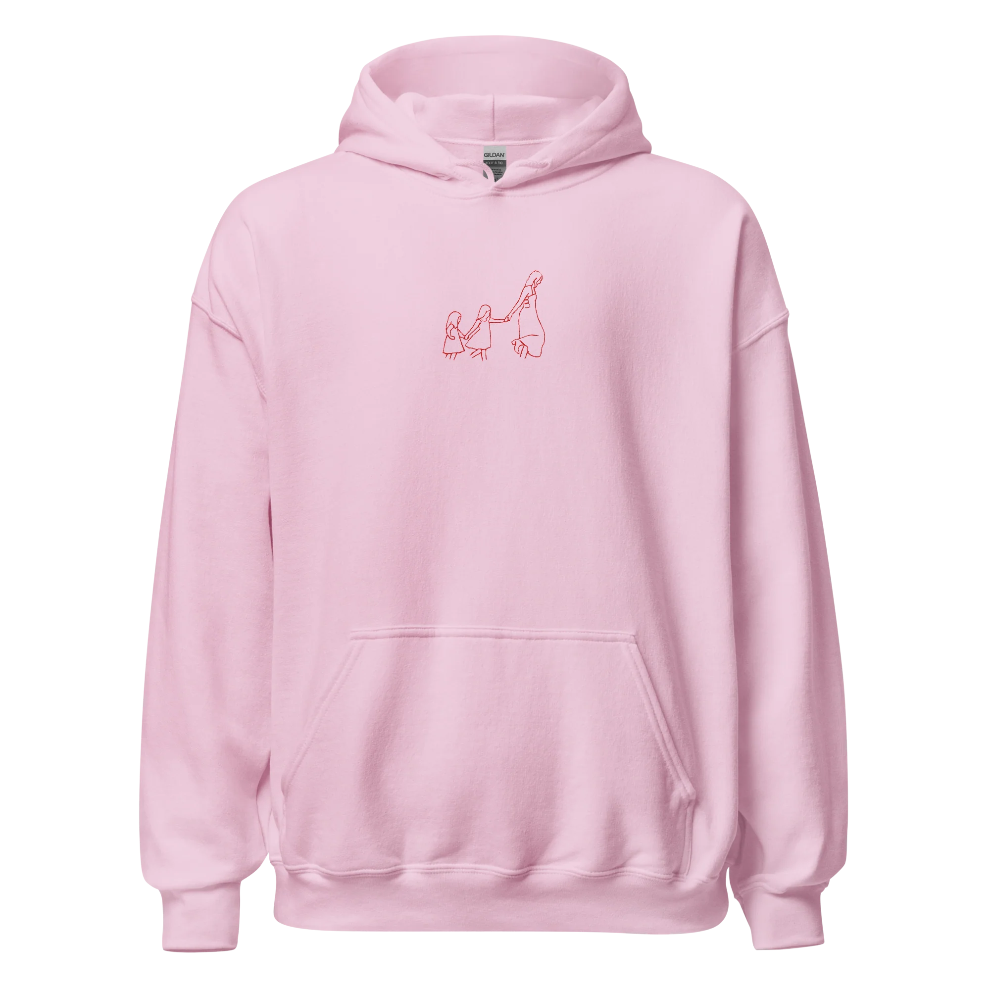 CUSTOM Embroidered Photo Portrait Hoodie - Image 3
