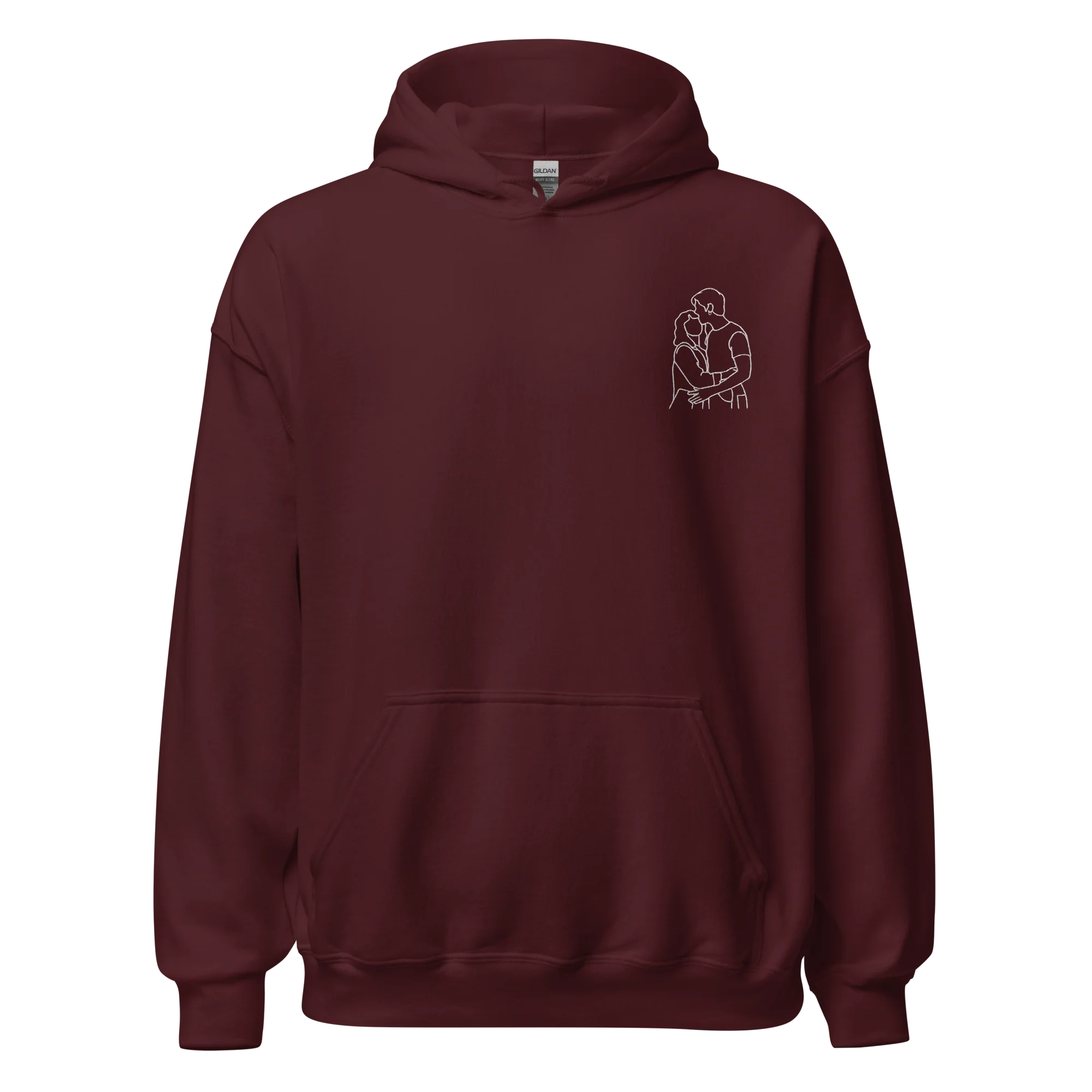 CUSTOM Embroidered Photo Portrait Hoodie - Image 9
