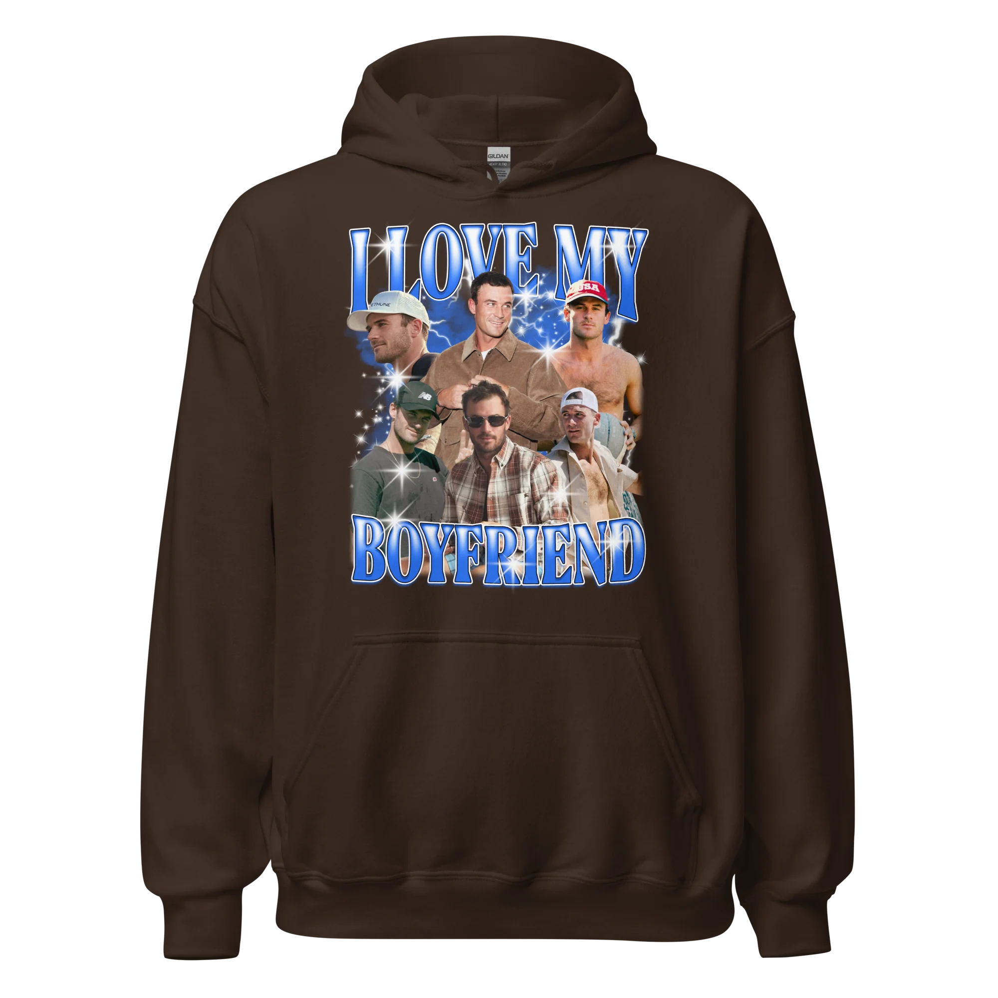 CUSTOM I Love My Boyfriend Photo Bootleg Hoodie - Image 12