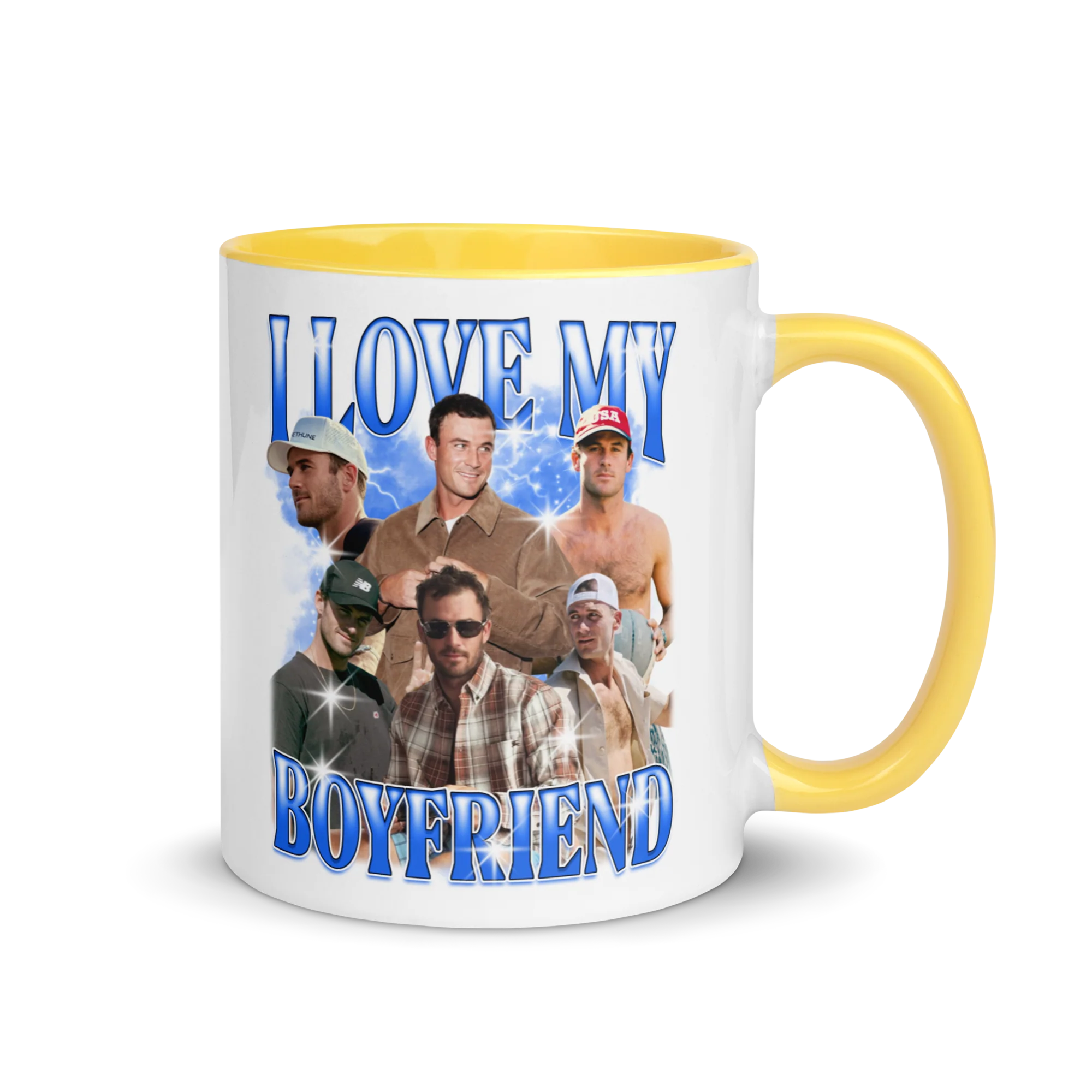 CUSTOM I Love My Boyfriend Photo Bootleg Mug - Image 5