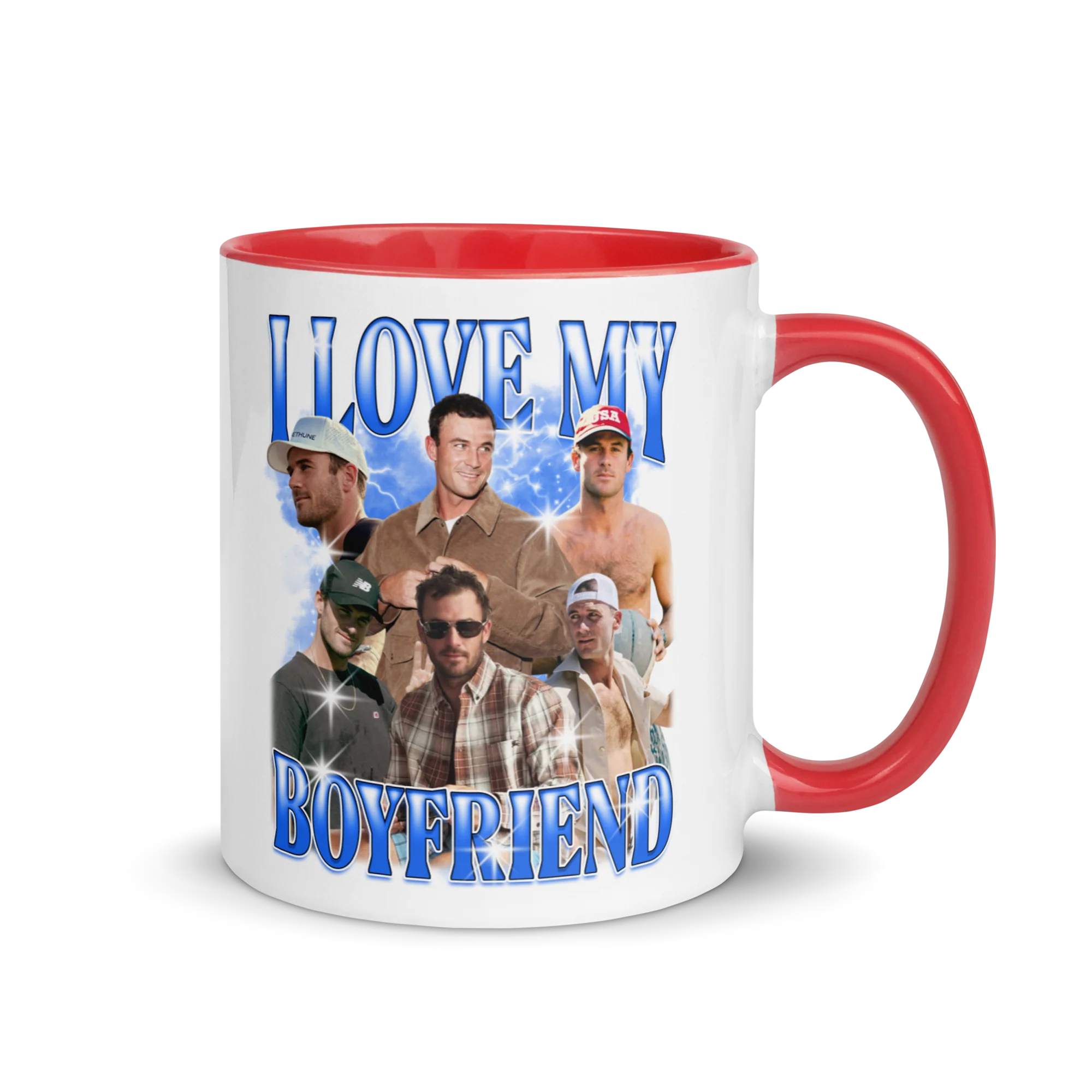 CUSTOM I Love My Boyfriend Photo Bootleg Mug - Image 8