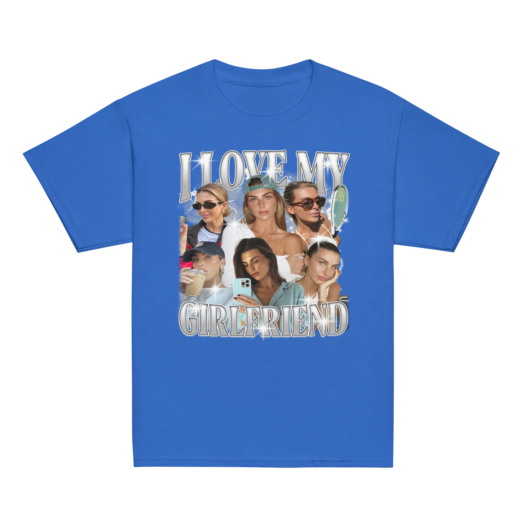 CUSTOM I Love My Girlfriend Photo Bootleg Baby Tee - Image 11