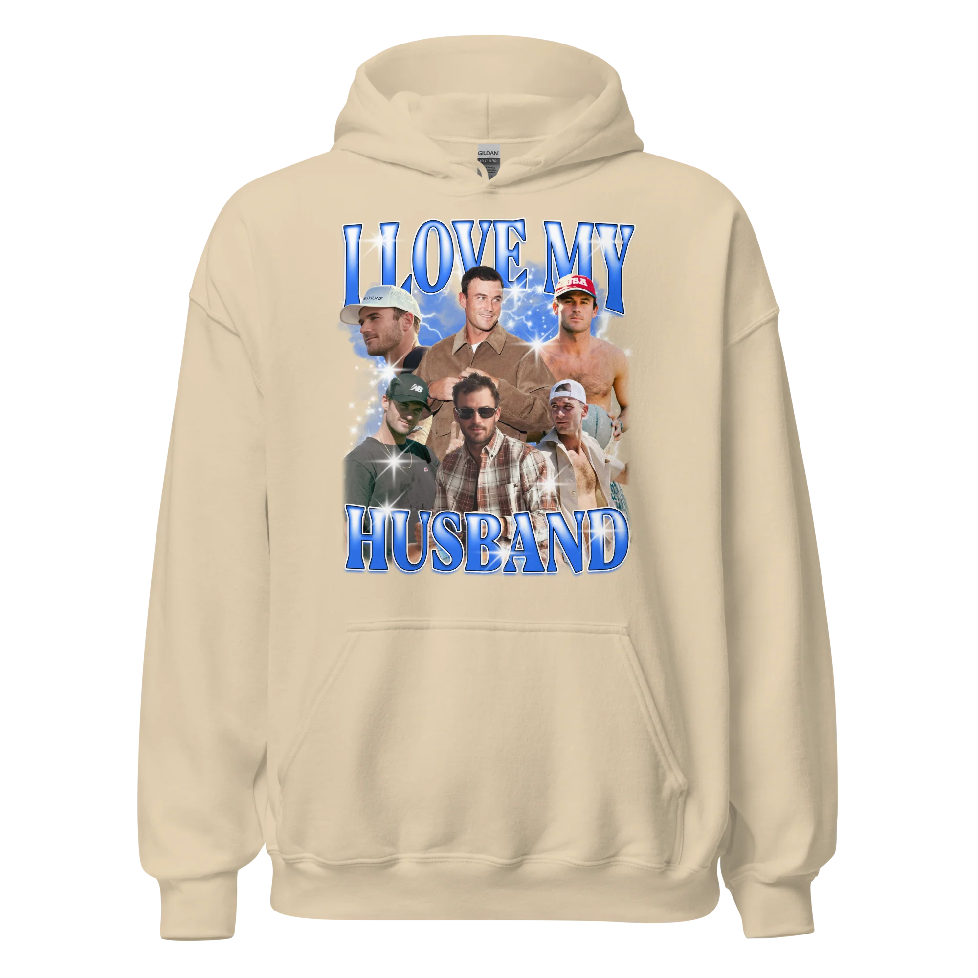 CUSTOM I Love My Husband Photo Bootleg Hoodie - Image 10
