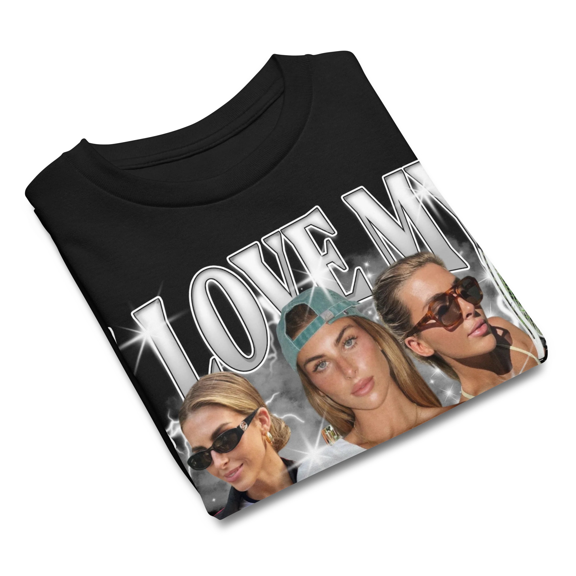 CUSTOM I Love My Wife Photo Bootleg Baby Tee - Image 8