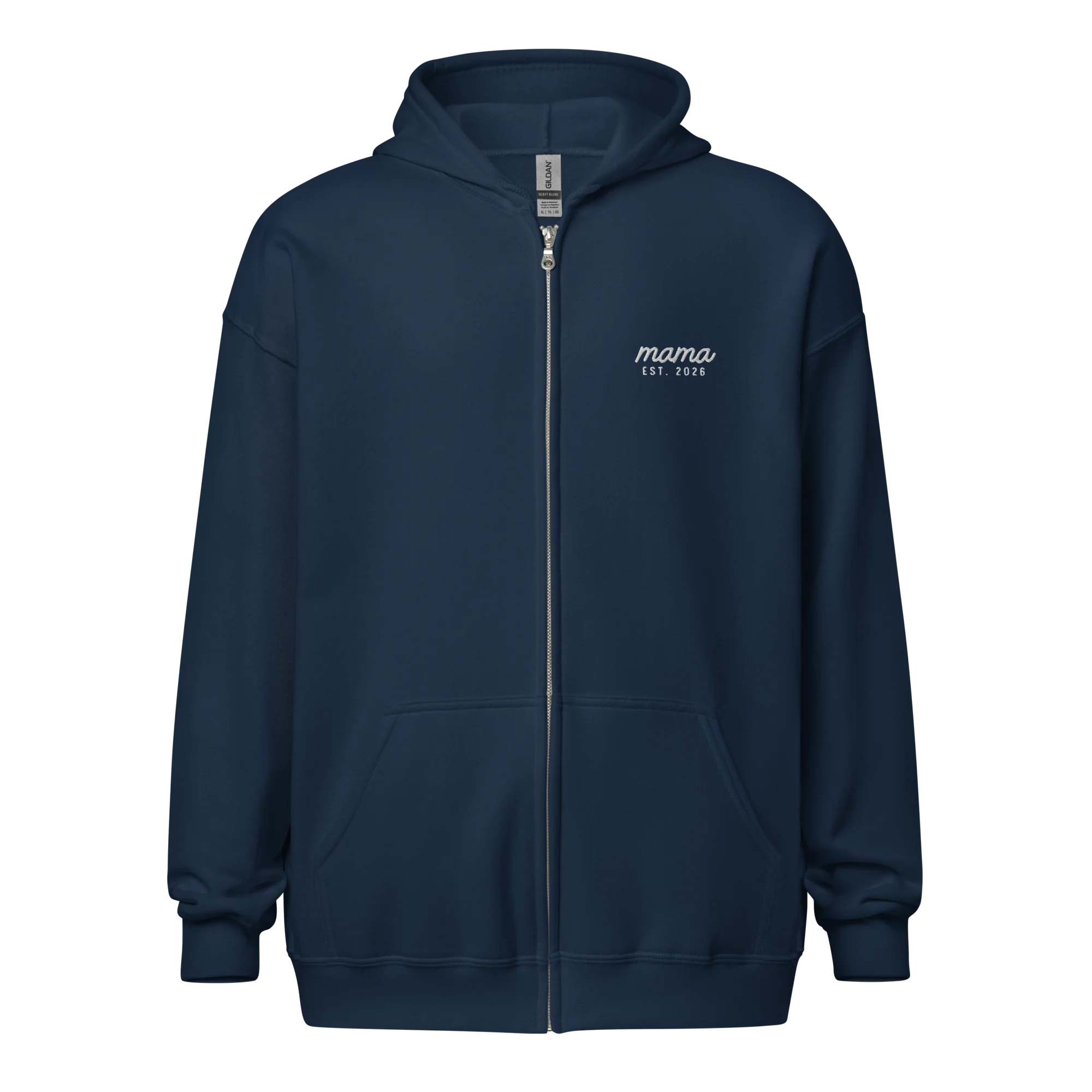 CUSTOM Mama Year Embroidered Embroidered Zip-Up Hoodie - Image 6
