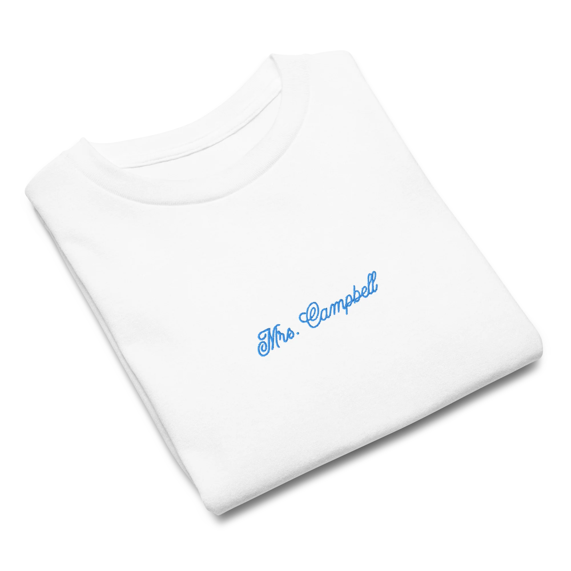 CUSTOM Mrs. Surname Embroidered Bride Baby Tee - Image 3