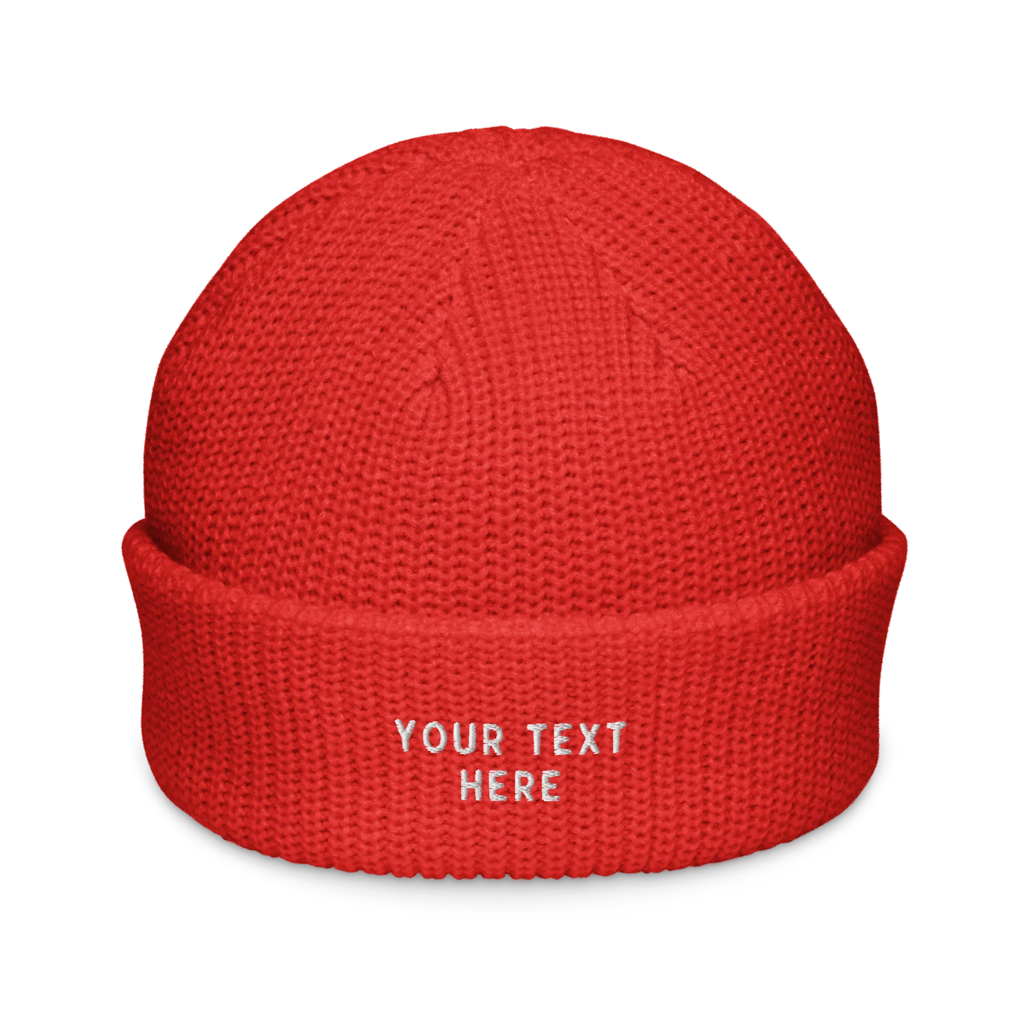 CUSTOM Text Embroidered Cable Beanie - Image 14